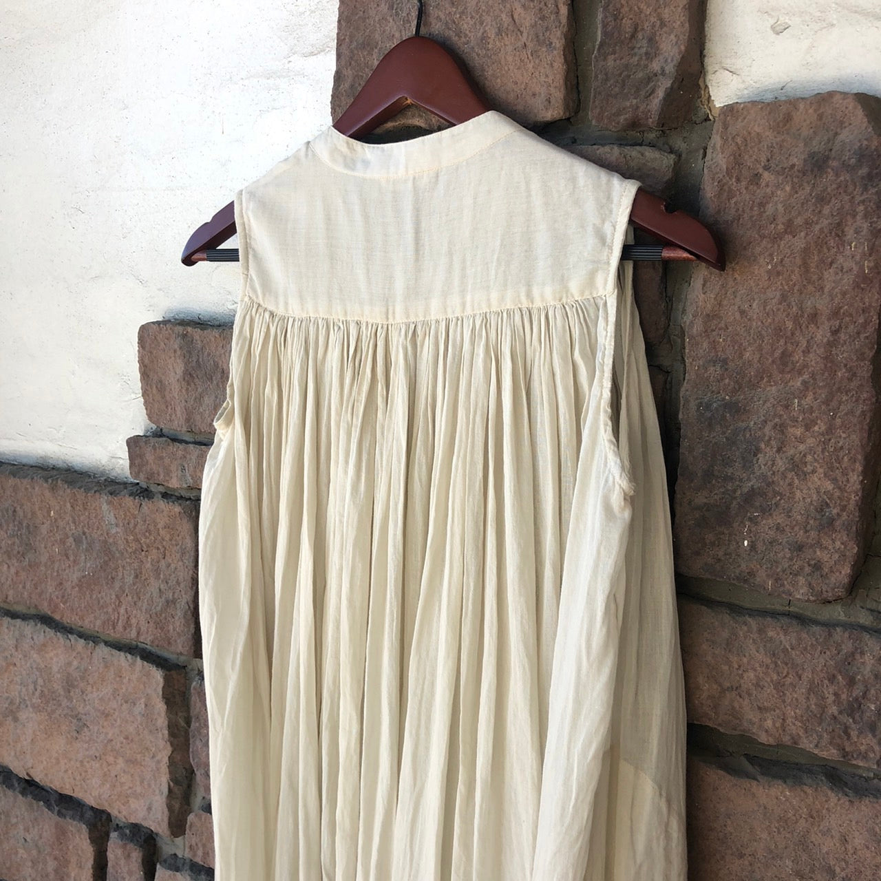 Veritecoeur(ヴェリテクール) スリーブレスギャザーロングワンピース VC-718 FREE アイボリー