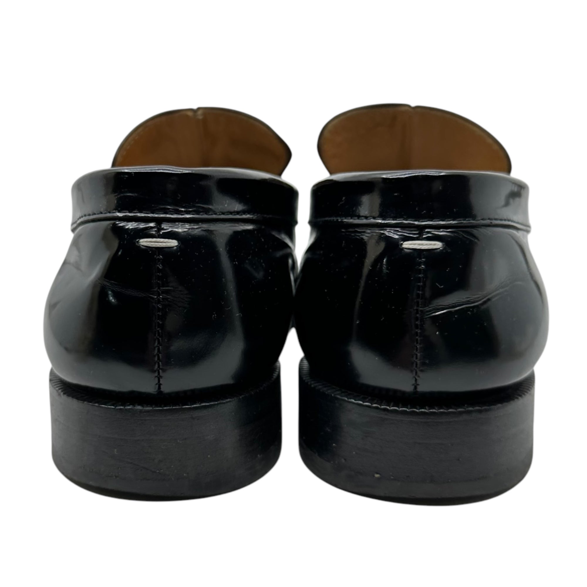 MAISON MARGIELA(メゾンマルジェラ) Patent leather tabi coin loafers パテントレザー 足袋 コイン ローファー 39(24.5~25.0cm程度) ブラック