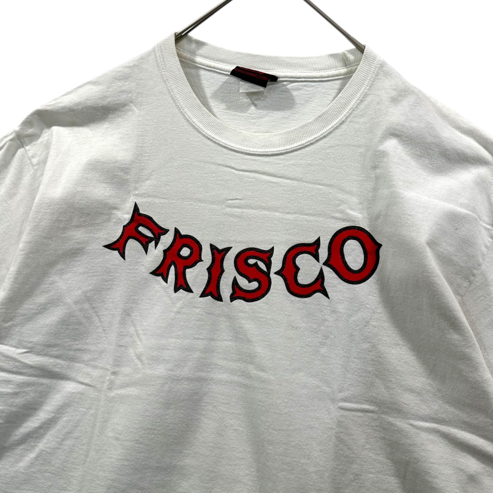 415 Clothing(415クロージング) OLD FRISCO Print T-Shirt オールド フリスコ プリント Tシャツ L ホワイト×レッド 著名人 着用品