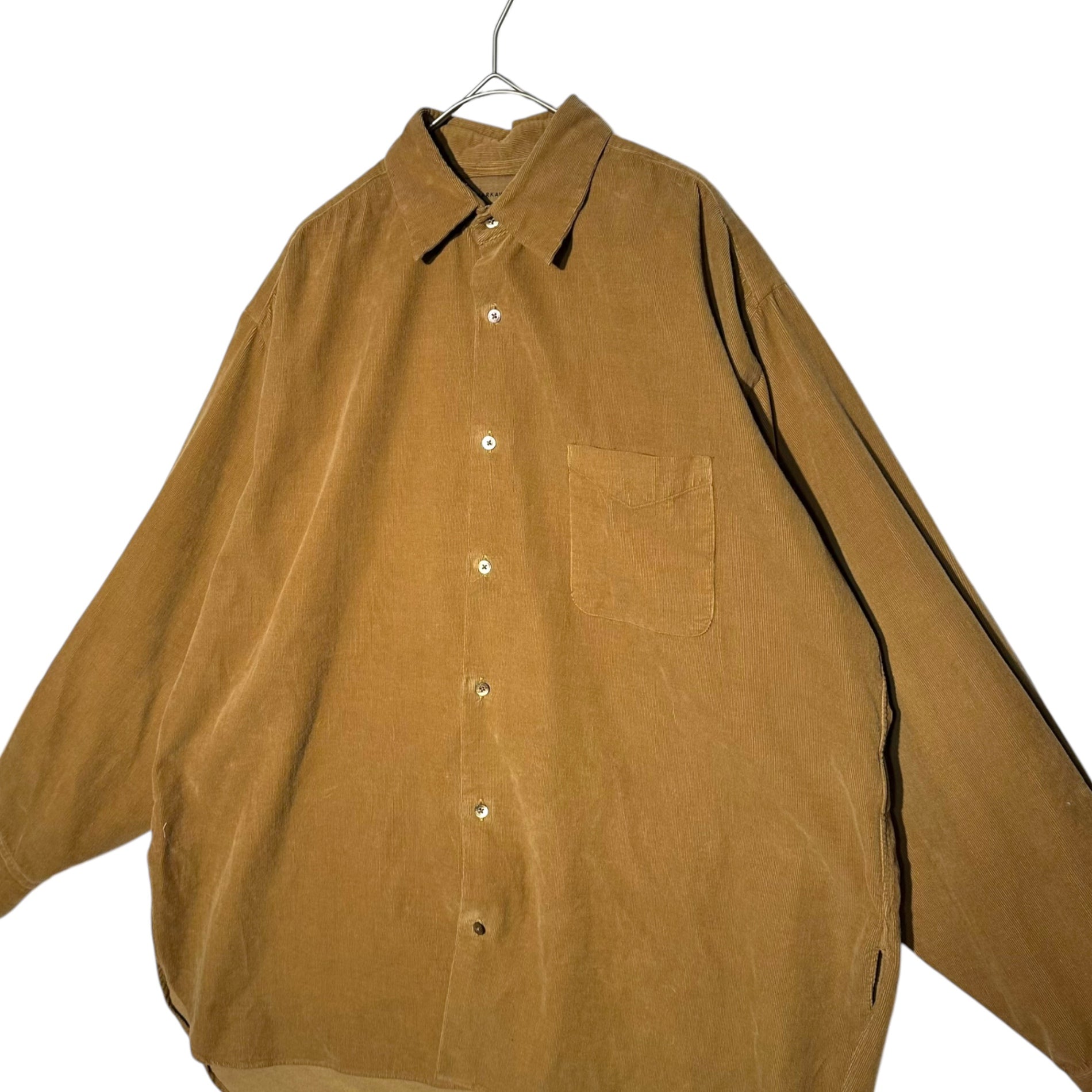 MARKAWARE(マーカウェア) 20AW Long sleeve corduroy basic shirt 長袖 コーデュロイ ベーシック シャツ A20C-10SH01C S ベージュ
