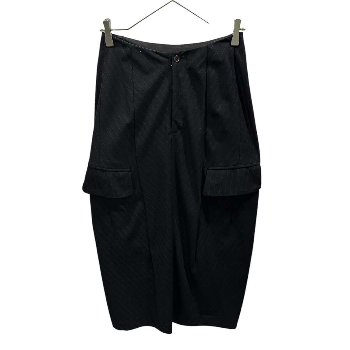 COMME des GARCONS(コムデギャルソン) 1993SS Striped sleeveless jacket and skirt set-up ストライプ ノースリーブ ジャケット スカート セットアップ GV-11002 M ネイビー AD1993 90's 90年代