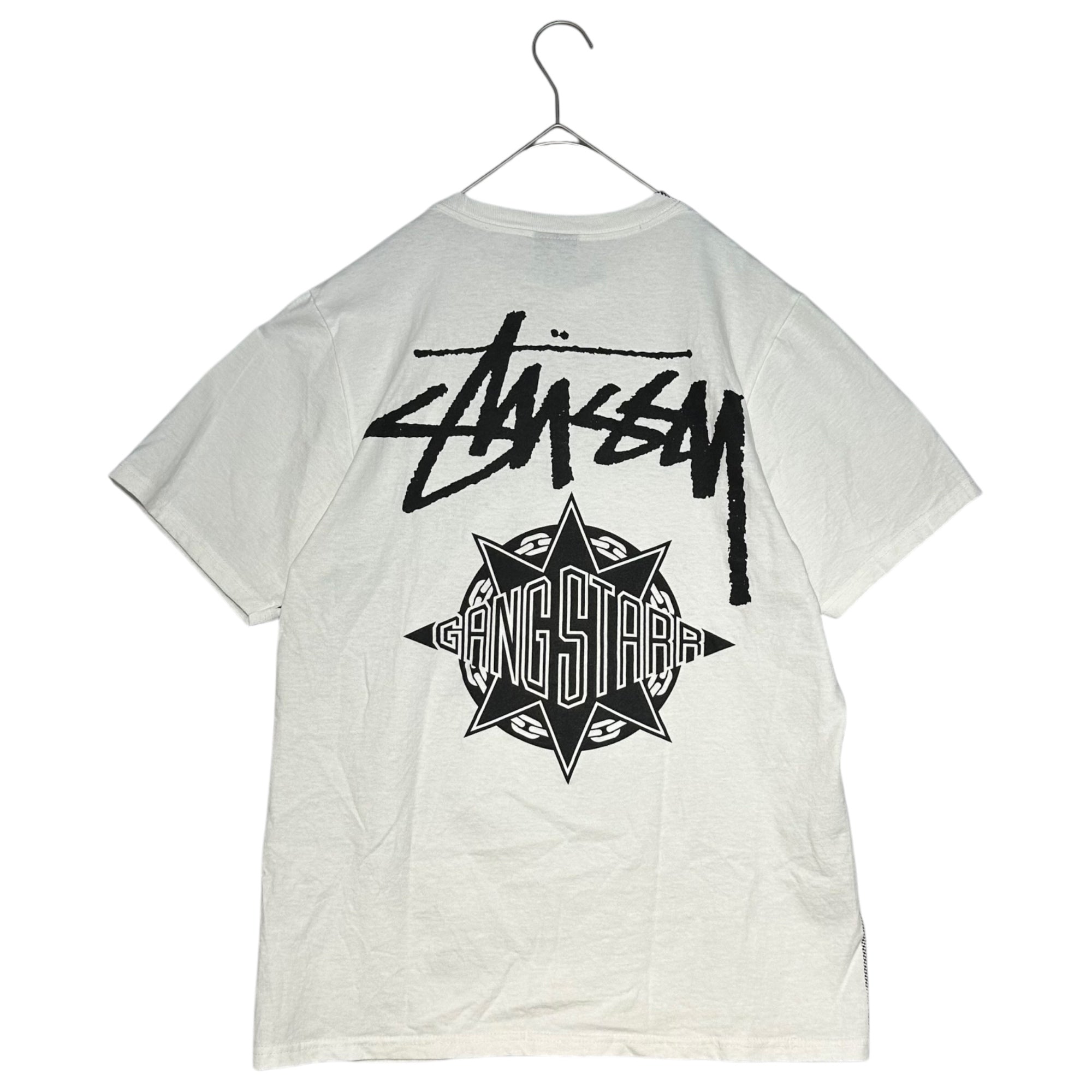 STUSSY(ステューシー) 23SS GANG STARR Tee ギャングスタ フォトプリント ロゴ Tシャツ S ホワイト コラボ