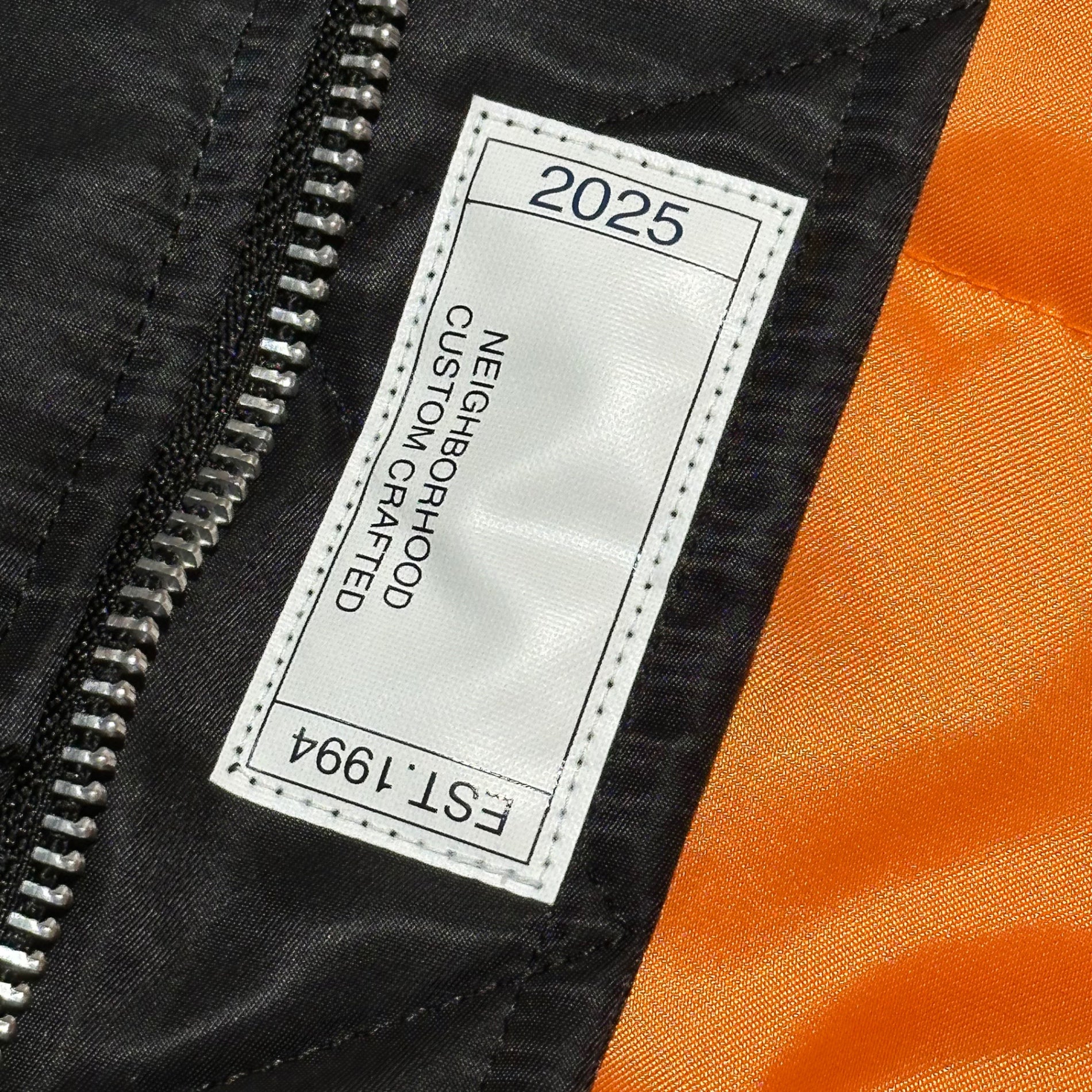 NEIGHBORHOOD(ネイバーフッド) 25AW MA-1 FLIGHT JACKET MOD フライト ジャケット 252SPNH-JKM02 L ブラック ブルゾン ミリタリー