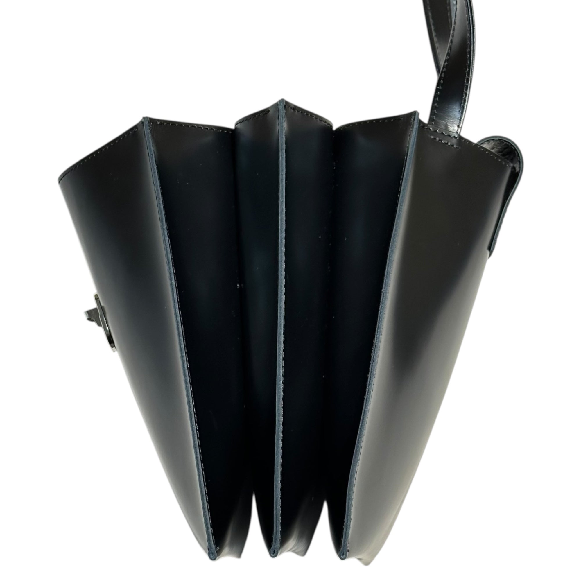 COMME des GARCONS JUNYA WATANABE(コムデギャルソンジュンヤワタナベ) Buckle-Closure Steer Leather Triple-Strap Shoulder Bag バックル ステアレザー 3連 ショルダー バッグ JD-K205 ブラック