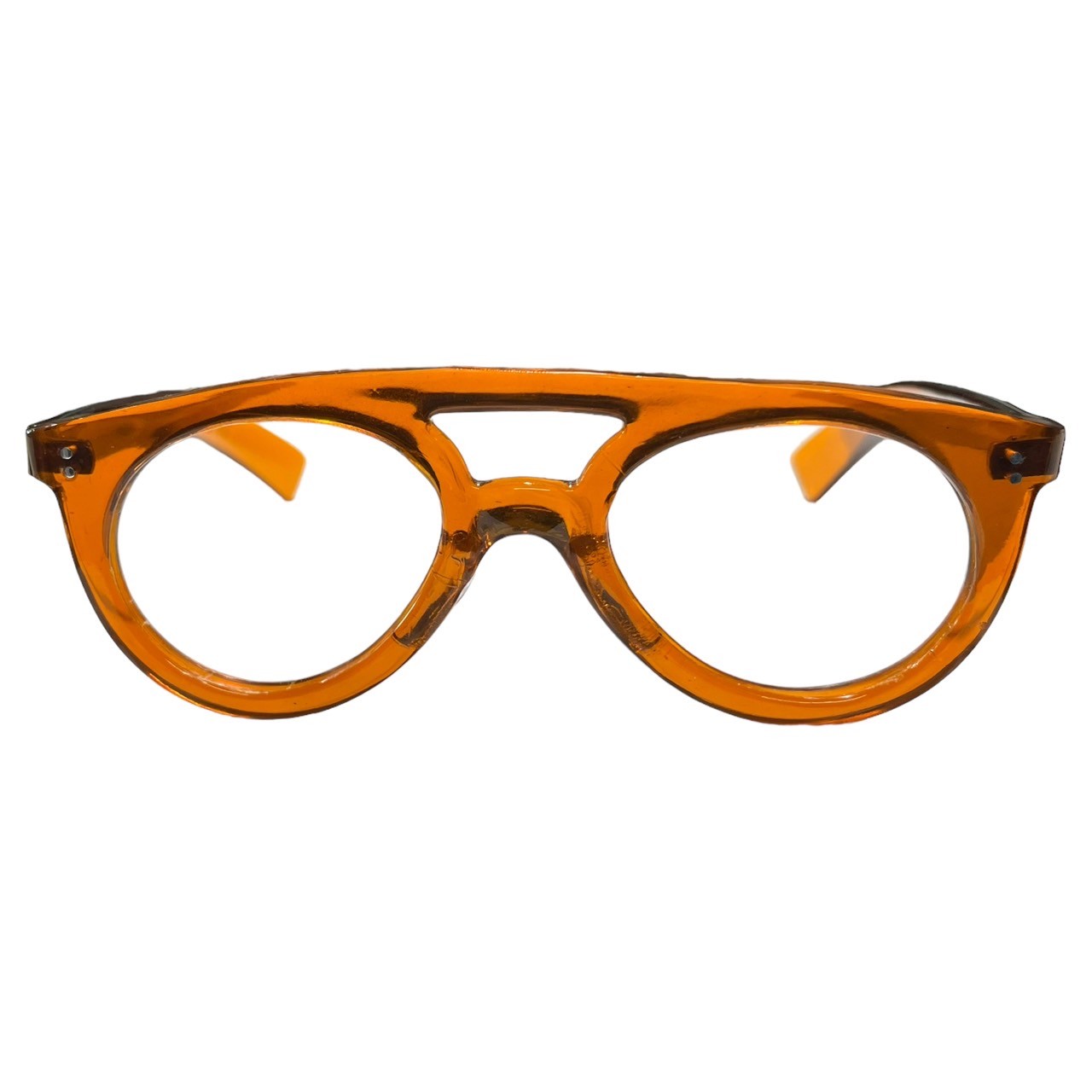 Euro vintage(ヨーロッパヴィンテージ) 40's French vintage flameフランス ヴィンテージ メガネフレーム 40年代 オレンジ 眼鏡 サングラス