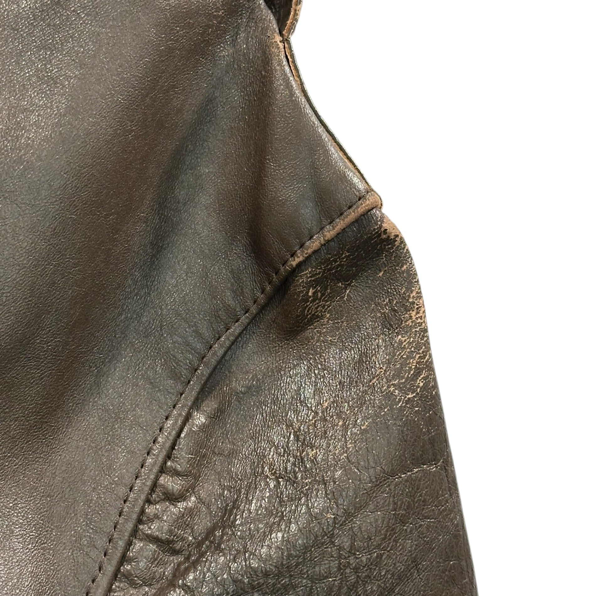 Willis&Geiger(ウイルス&ガイガー) 90's TYPE A-2 Flight Leather Jacket フライト レザー ジャケット M35-098 42(XL程度) ブラウン 90年代 USA製