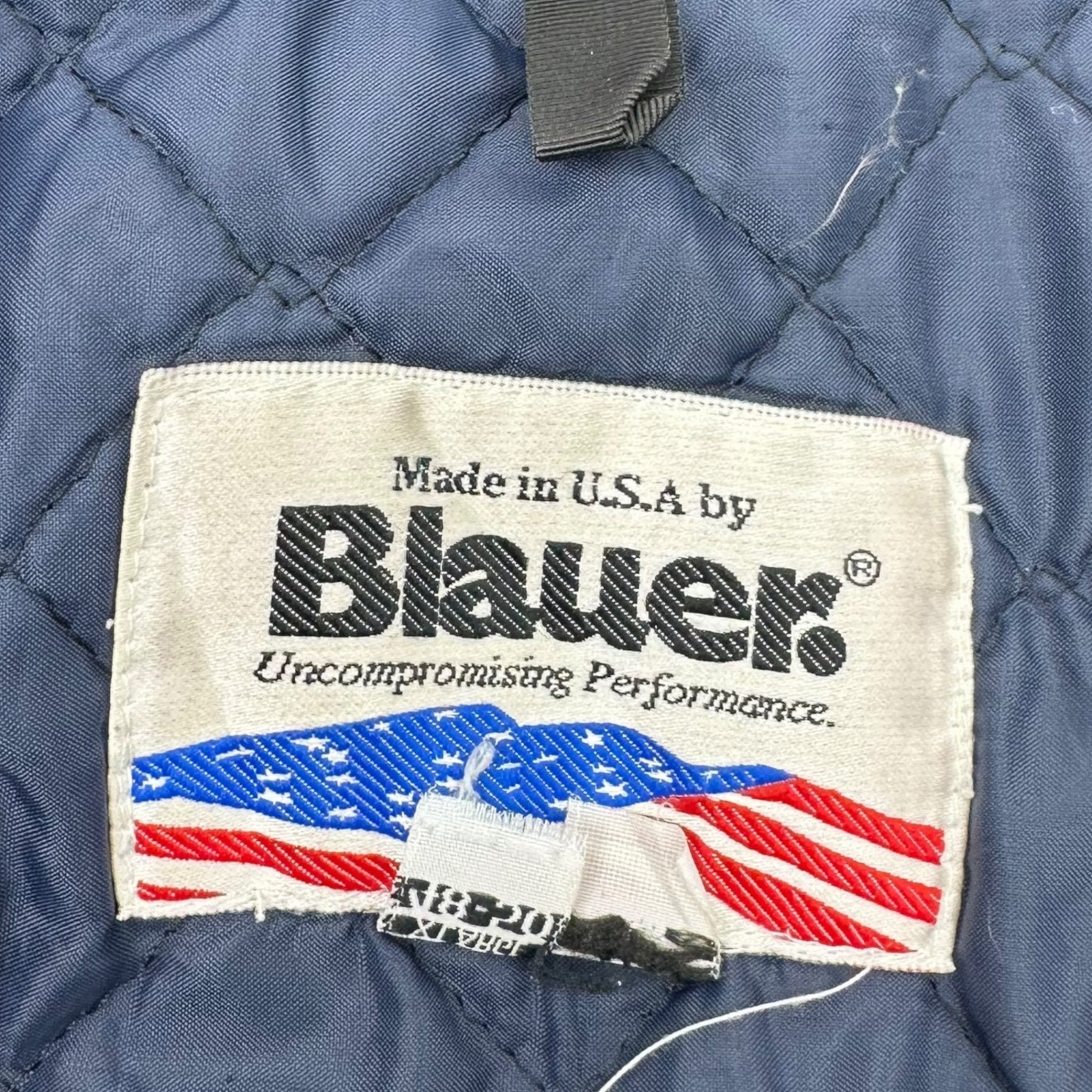Blauer(ブラウアー) 90’s USA made Quilted Liner Nylon Bomber Jacket キルティング ライナー ナイロン ボンバー ジャケット XL ブラック 90年代 古着 ヴィンテージ MA-1