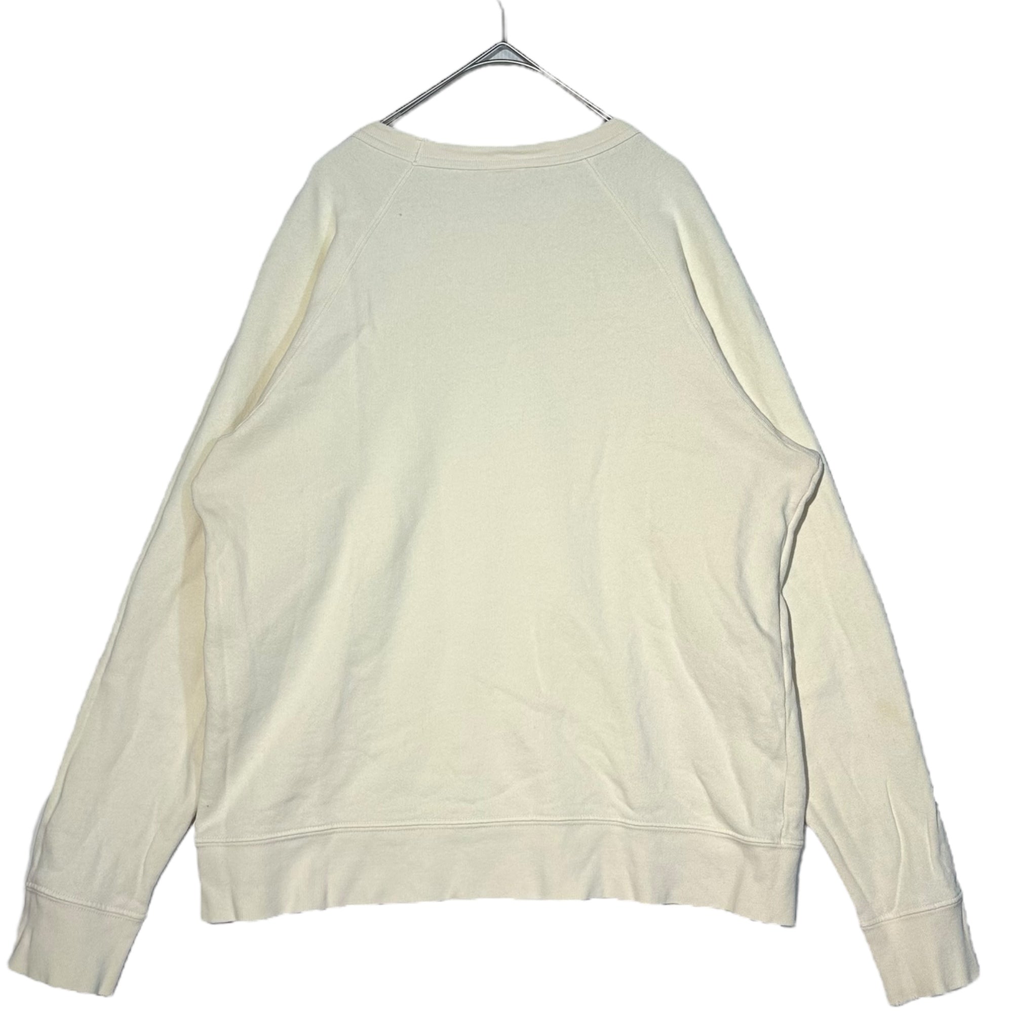 mayo SPRUCE(メイヨースプルース) USA made "WEST FELICIANA" Raglan Sweatshirt ラグラン スウェット M アイボリー×グリーン USA製 クローバー プリント 3110 PHYS.ED. 復刻