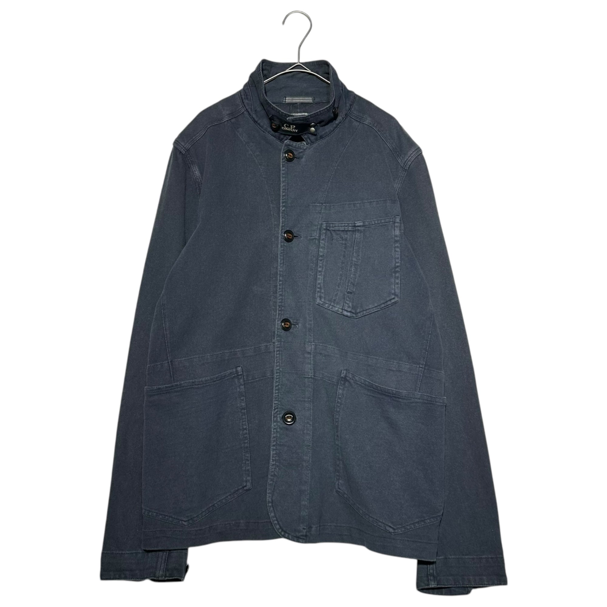 C.P.COMPANY(シーピーカンパニー) 2010~'s sweatshirt coverall jacket chinstrap logo スウェット カバーオール ジャケット チンストラップ ロゴ M ネイビー