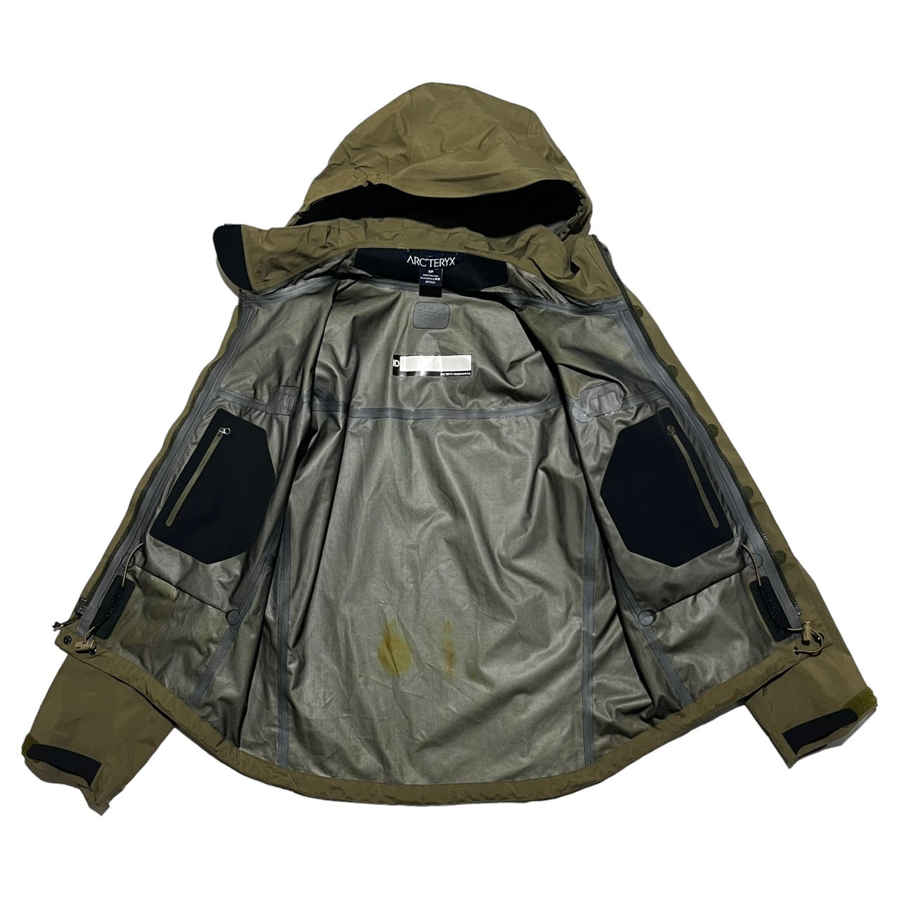 ARC'TERYX LEAF(アークテリクスリーフ) 00's GORE-TEX Alpha jacket GEN1 アルファ ジャケット マウンテンパーカー 3161 S カーキ 軍用規格 ミリタリー カナダ製