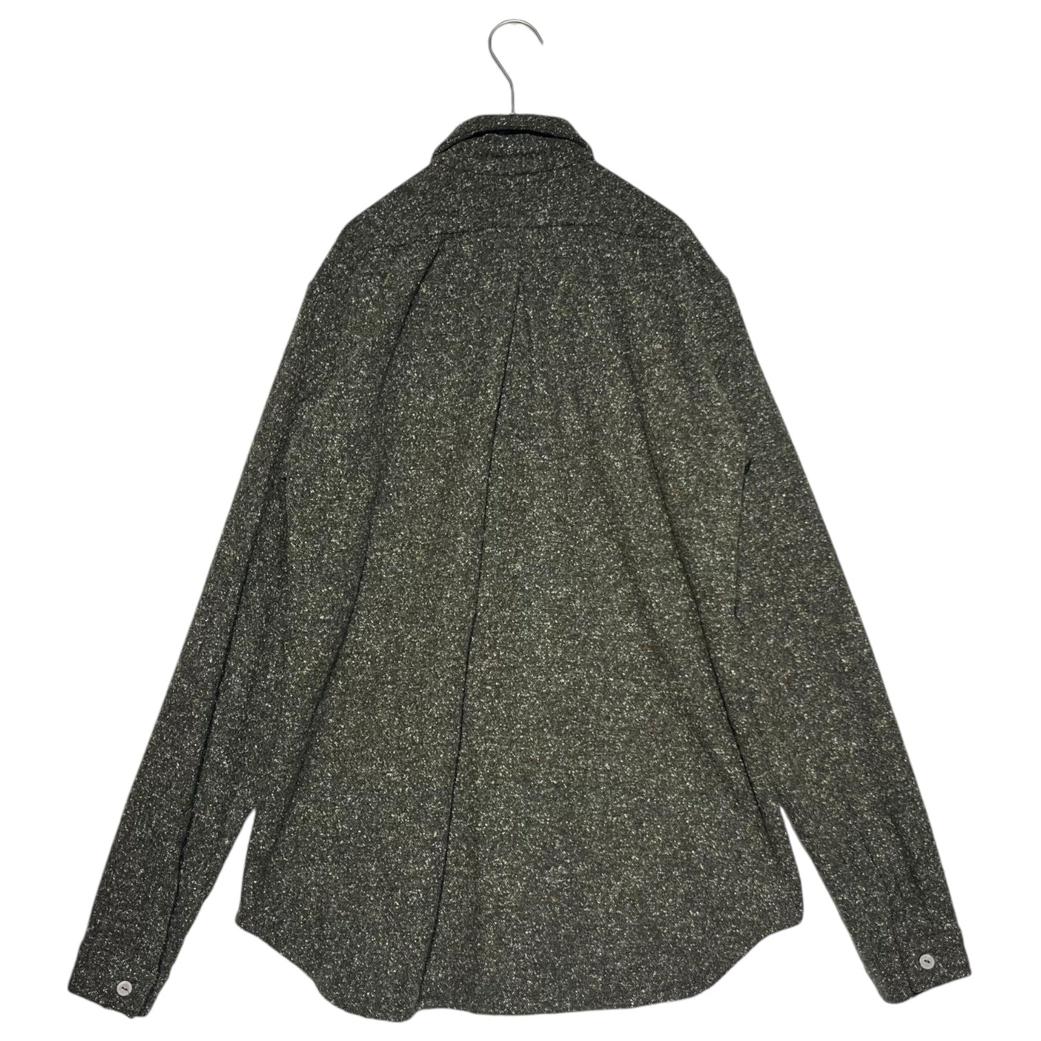 FRANK LEDER(フランクリーダー) mixed wool shirt ミックスウール シャツ グレー