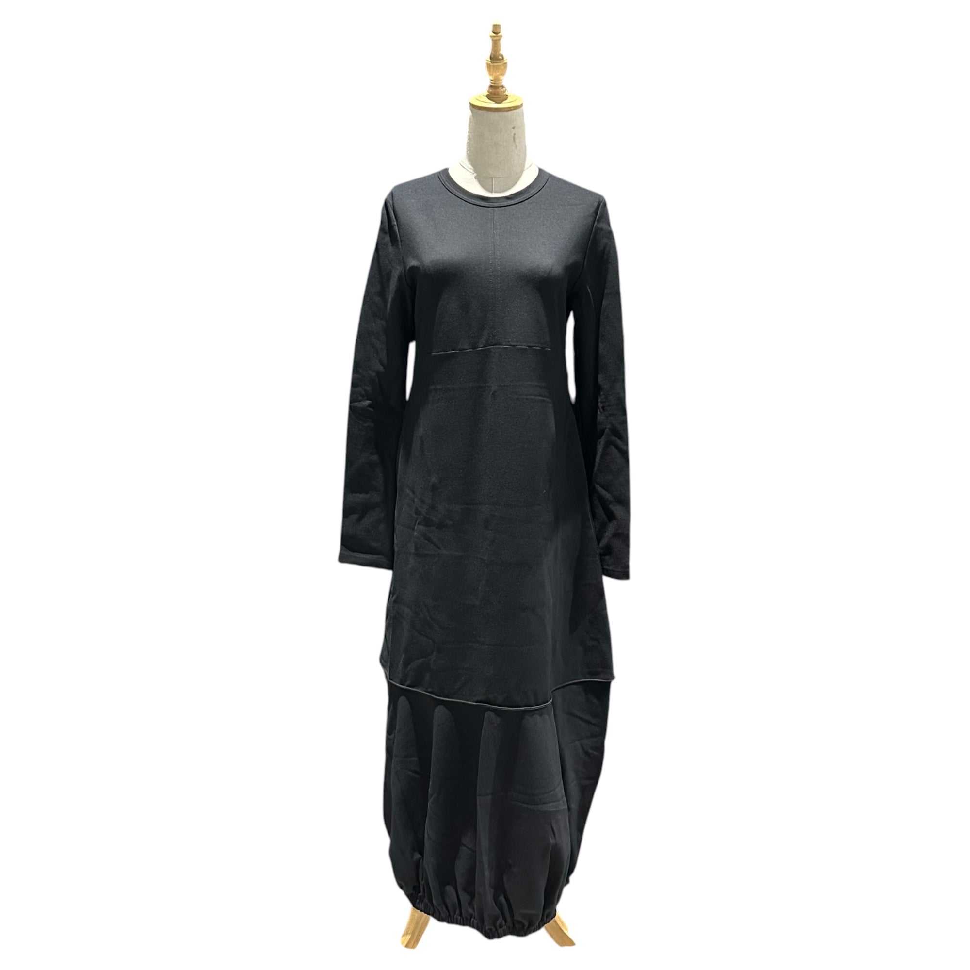 UN3D.(アンスリード) Voluminous Cocoon Dress ボリューム コクーン カット ワンピース 522420300601-01 38(M程度) ブラック