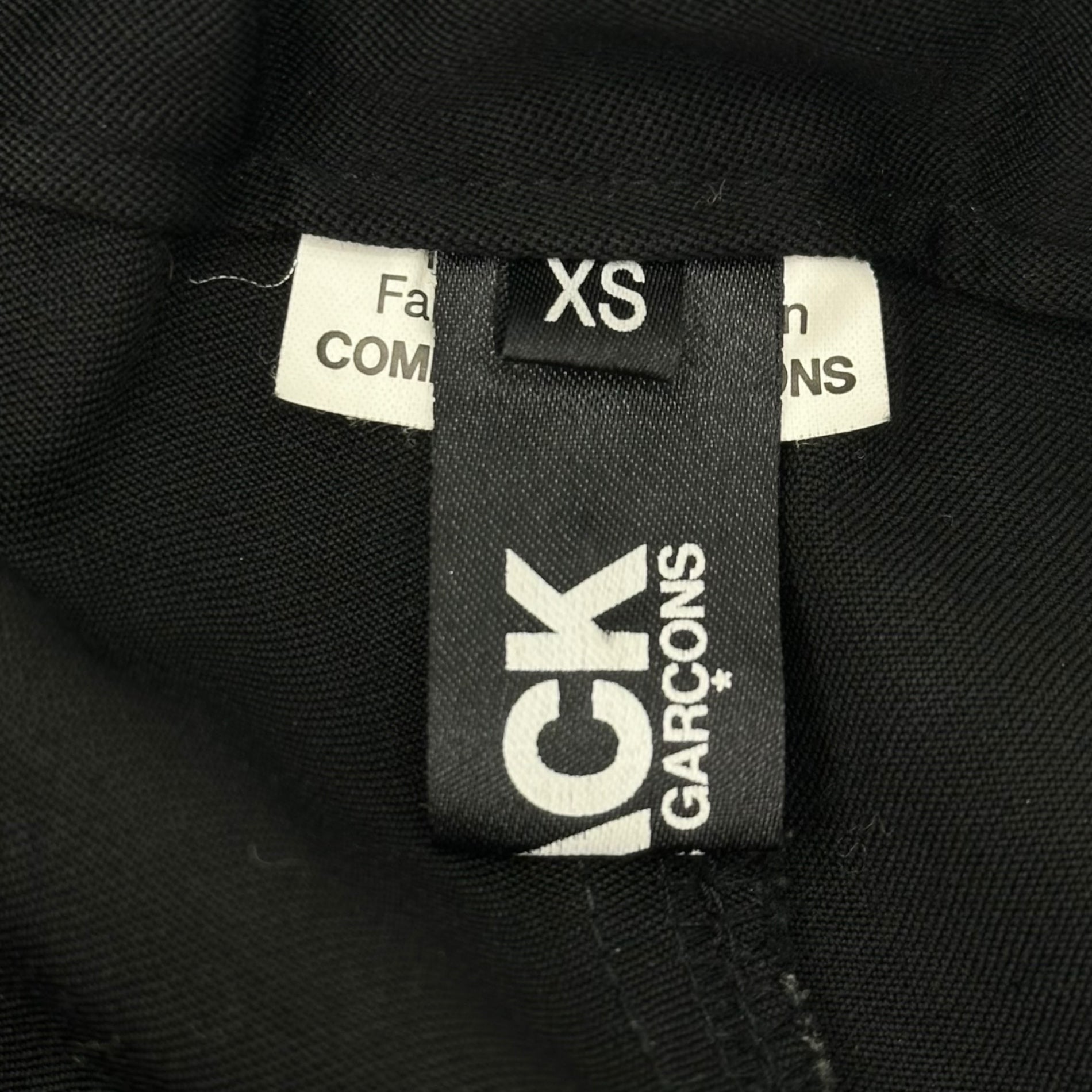 BLACK COMME des GARCONS(ブラックコムデギャルソン) 18SS Wool Harem Pants ウール サルエル パンツ 1A-P011 XS ブラック AD2017