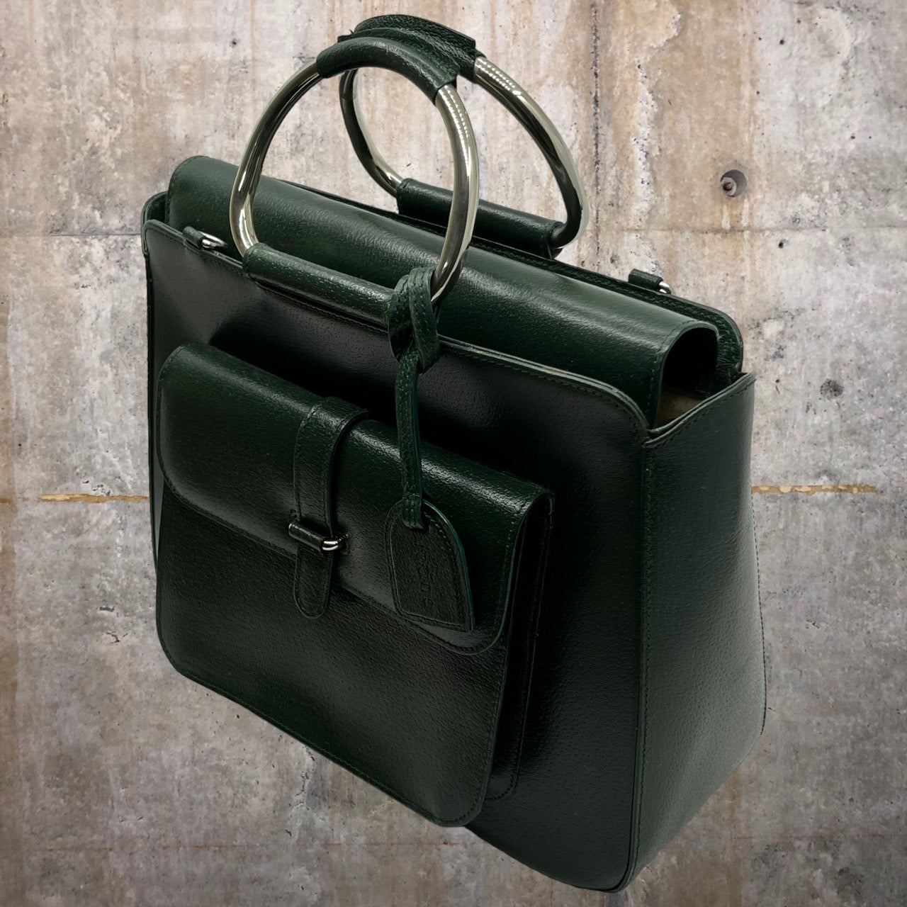 GUCCI(グッチ) 2wayレザーショルダーバッグ 000・2058・0307・5 グリーン OLD GUCCI