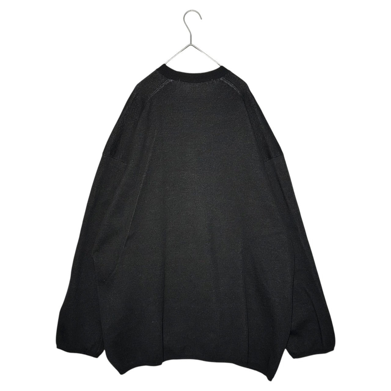 COMME des GARCONS(コムデギャルソン) 22SS Logo Jacquard Oversized Knit Sweater ロゴ ジャガード オーバーサイズ ニット セーター GI-N017 L ブラック×ホワイト