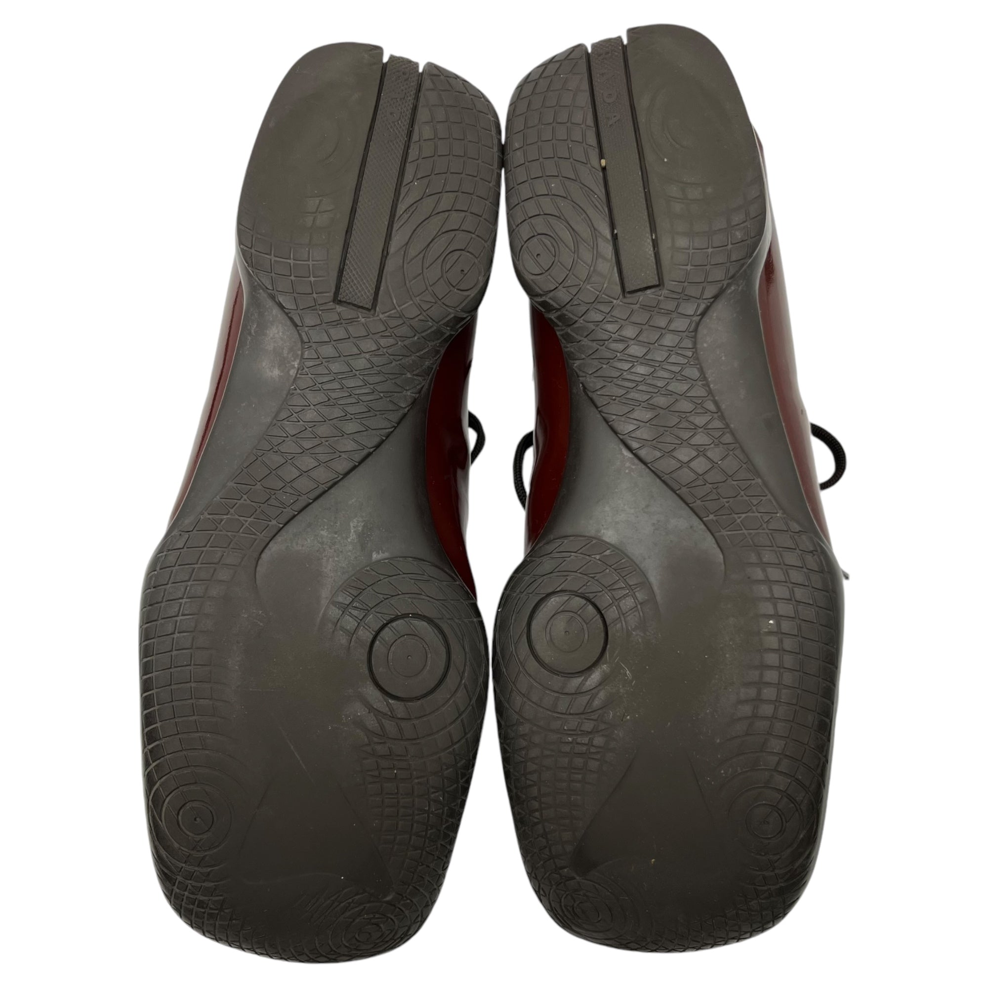 PRADA(プラダ) 00's Patent leather square toe shoes パテントレザー スクエアトゥ シューズ 1241 8(27cm程度) ブラウン Y2K アーカイブ