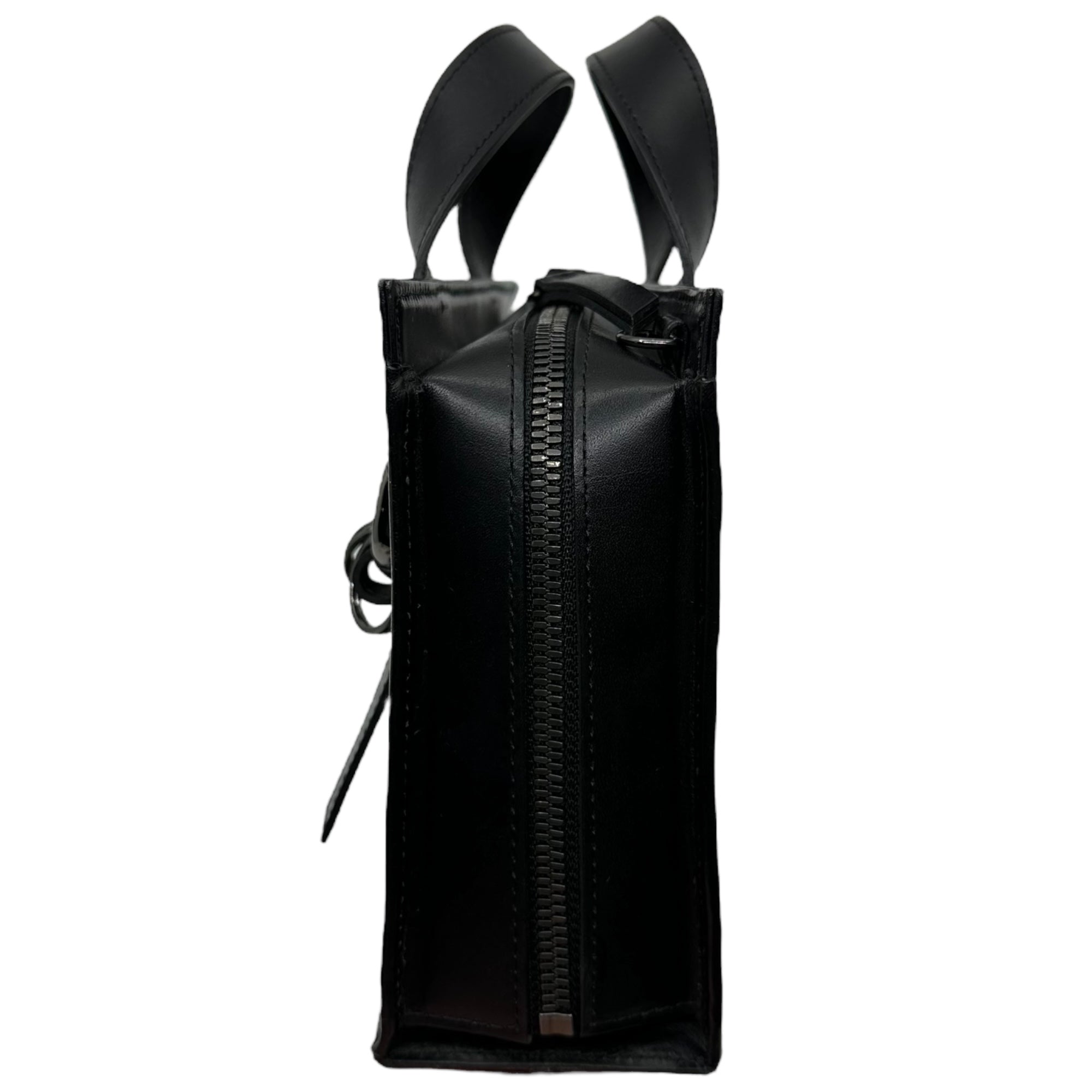 discord Yohji Yamamoto(ディスコード ヨウジヤマモト) Zipper Tote(mini) ジッパー トート ミニ 2WAY ショルダー バッグ DA-I82-786-1-02 MINI ブラック