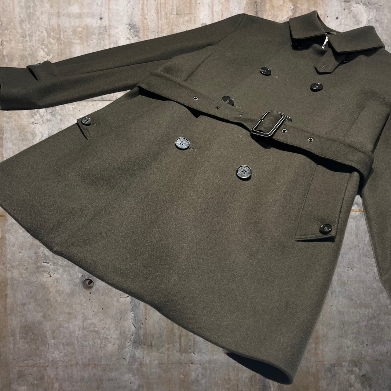 MACKINTOSH(マッキントッシュ) メルトンショートトレンチコート/FETLAR GM-1014F 38(Mサイズ程度) オリーブ 完売品