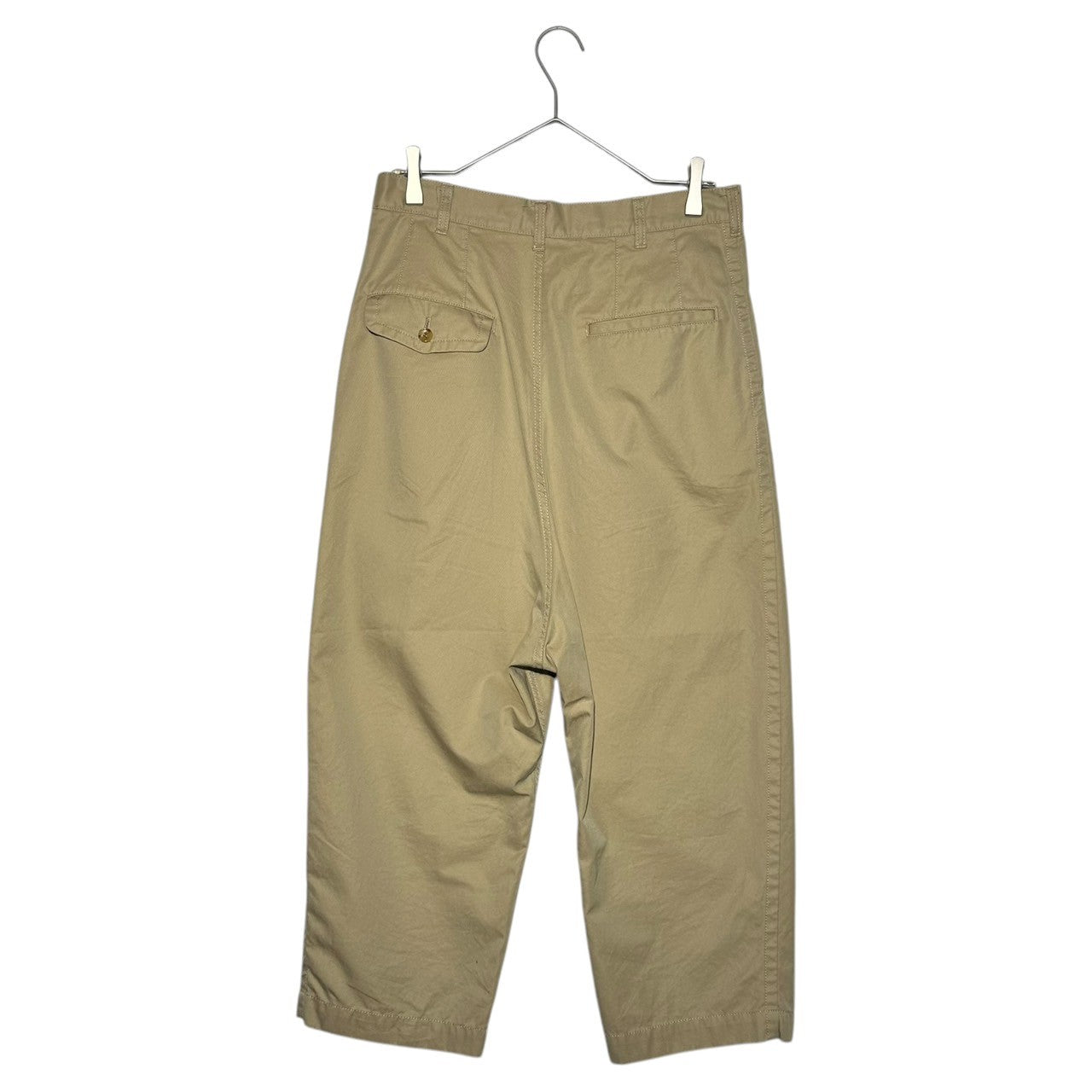 COMME des GARCONS HOMME(コムデギャルソンオム) 19SS Cotton tuck tapered pants コットン タック テーパード パンツ HC-P033 XS ベージュ AD2018