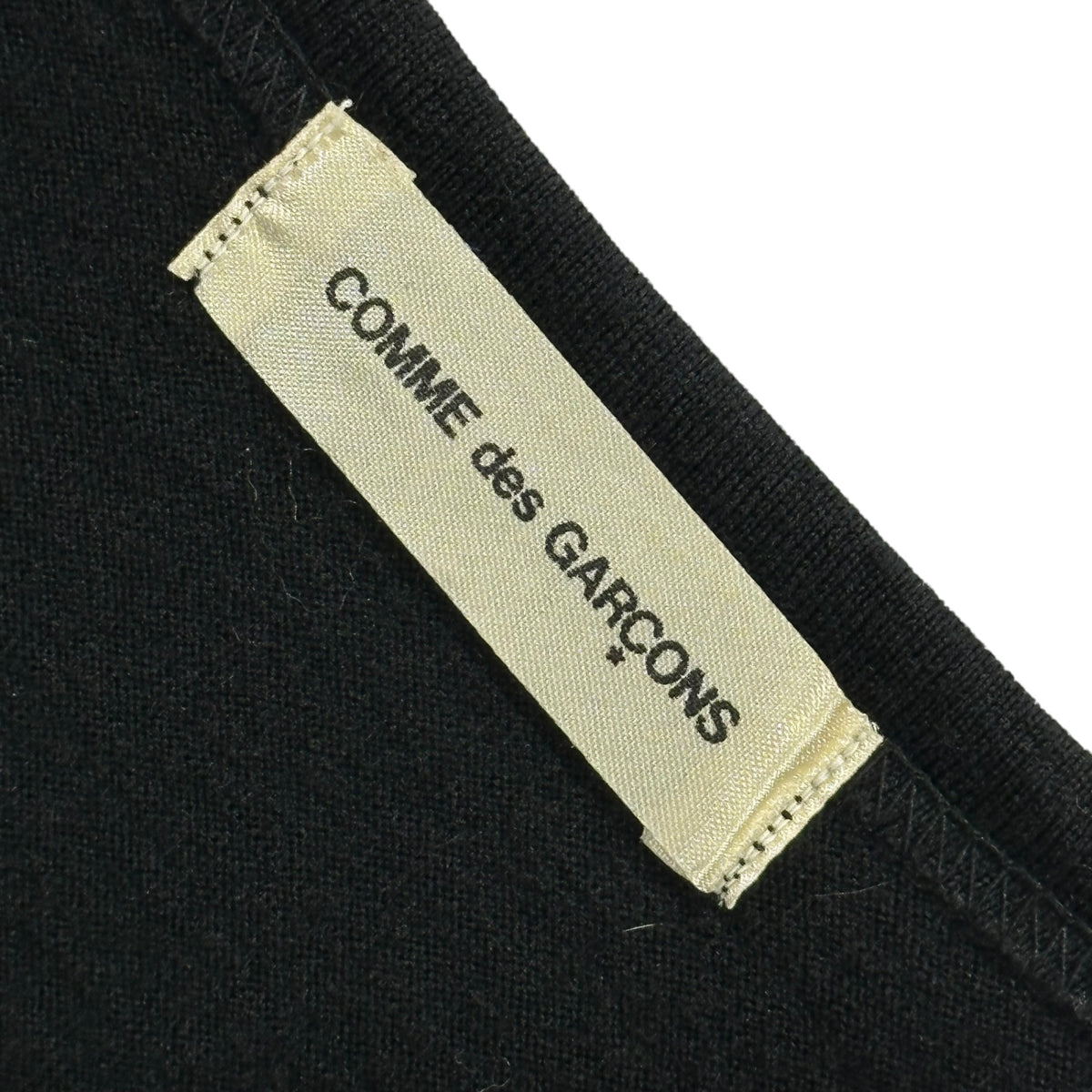 COMME des GARCONS(コムデギャルソン) 1991AW Basic Wool L/S Cut-And-Sewn ベーシック ウール 長袖 カットソー GT-050120 FREE ブラック AD1991 男性着用可能