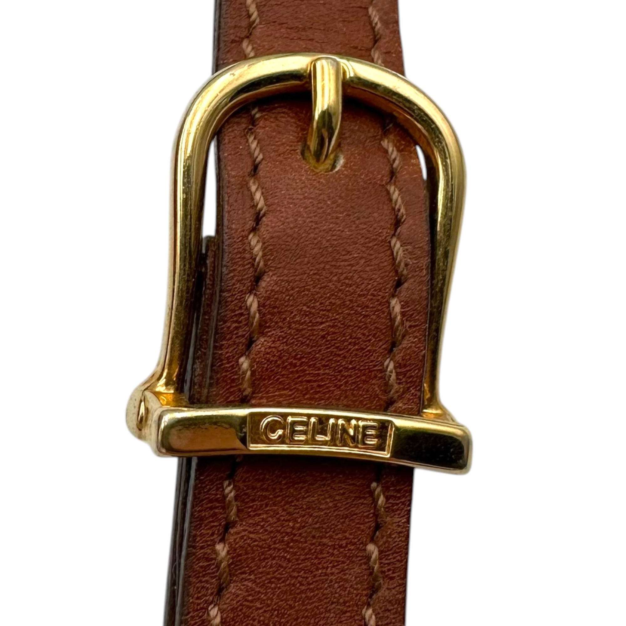 CELINE(セリーヌ) VINTAGE LEATHER SHOULDER BAG ヴィンテージ レザー ショルダー バッグ ブラウン