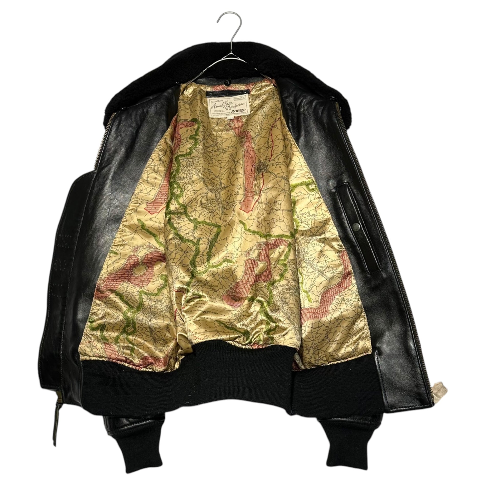 AVIREX(アヴィレックス) G-1 TOPGUN MODEL トップガン モデル レザー ジャケット フライト ジャケット 6181013 L ブラック ミリタリー