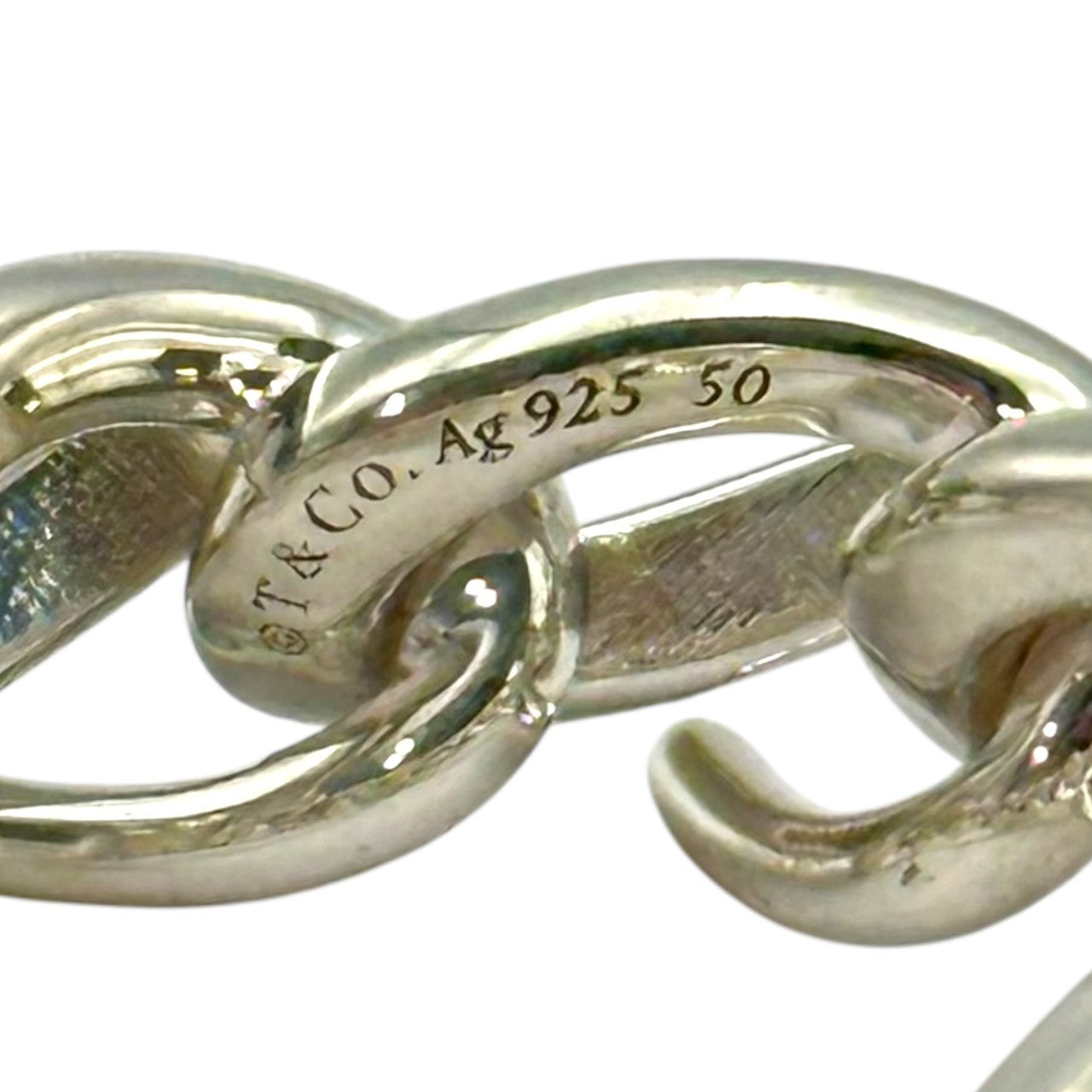 TIFFANY & CO.(ティファニー) Forge Link Ring フォージ リンク リング 19号 シルバー