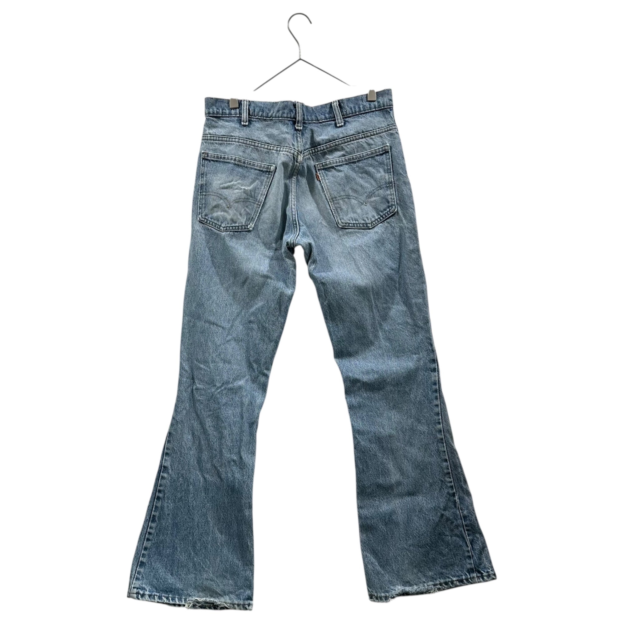 Levi's(リーバイス) 646 70’s~80's Orange tab flared denim pants ボタン裏8 42TALON オレンジタブ フレア デニム パンツ 表記消(L程度) ライトインディゴ