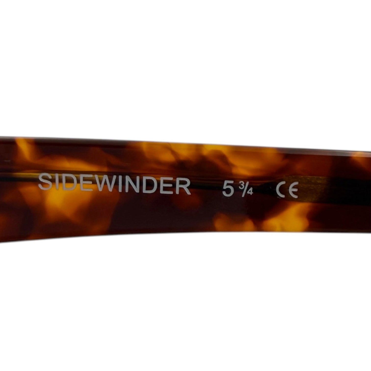 SHURON(シュロン) USA made SIDEWINDER サイドワインダー 鼈甲 5 3/4 50□20 ブラック ウェリントン 眼鏡 メガネ サングラス