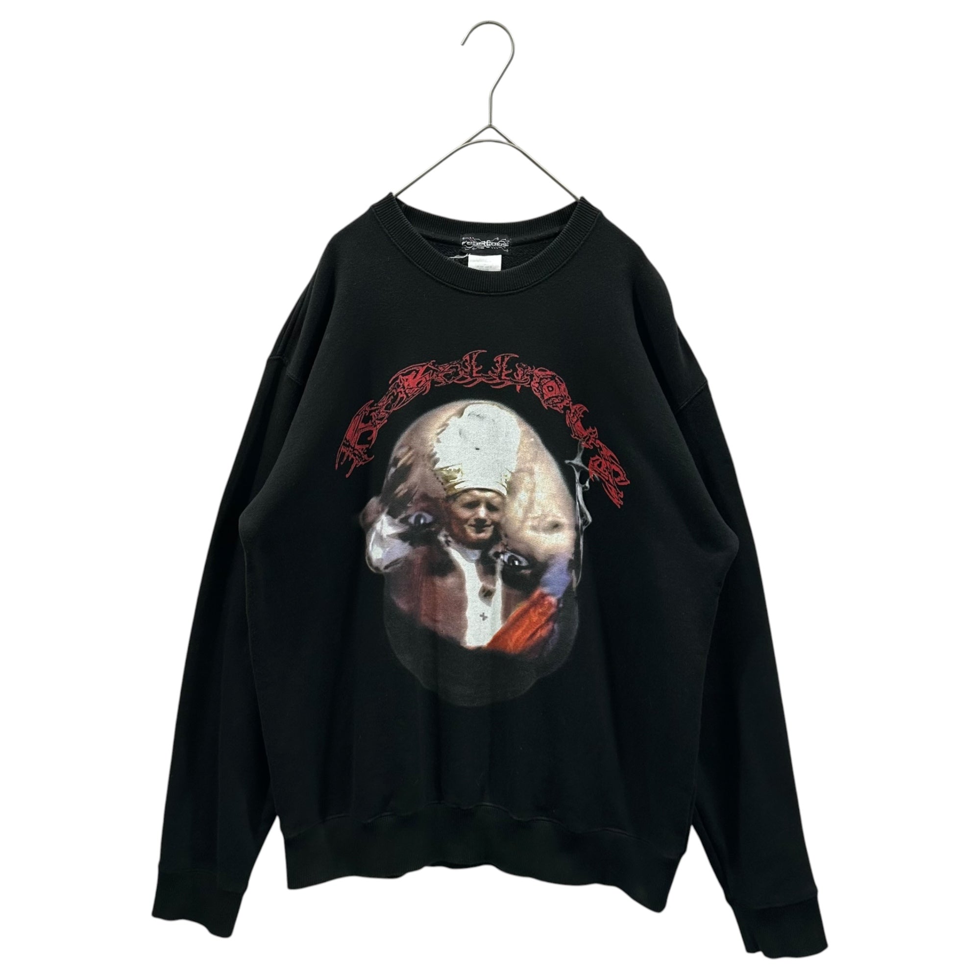 rebellious(リベリアス) IF YOU CUT IS RED L/S sweatshirt 長袖 スウェット XL ブラック×レッド