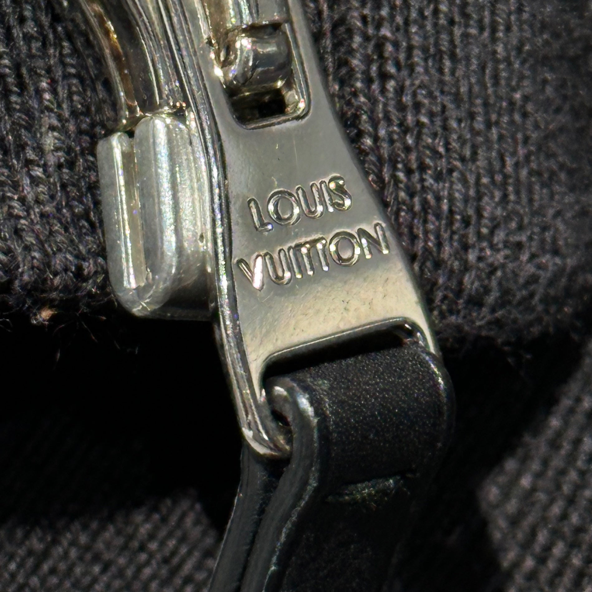 LOUIS VUITTON × FRAGMENT DESIGN(ルイヴィトン × フラグメントデザイン) 17AW Puffer Jacket Sweatshirt パファ ジャケット スウェット ロゴ ジップアップ XL ブラック×ホワイト