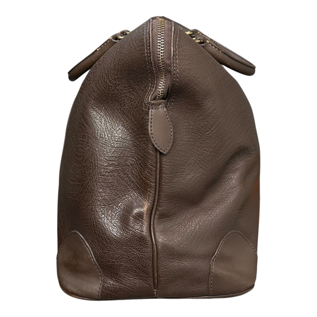 tricot COMME des GARCONS(トリココムデギャルソン) 1980's All-Leather Big Boston Bag オール レザー ビッグ ボストン バッグ FREE ブラウン 80s アーカイブ