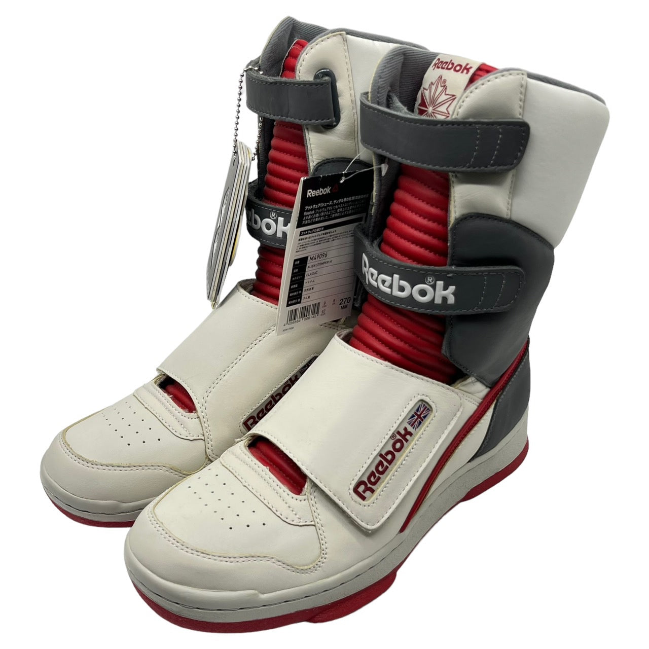 Reebok(リーボック) ALIEN STOMPER HI/エイリアンスタンパーハイ/ハイカットスニーカー/エイリアン2 M49096 27cm ホワイト×レッド×グレー EXCELLENT RED/SNOWY GREY 世界426足限定品
