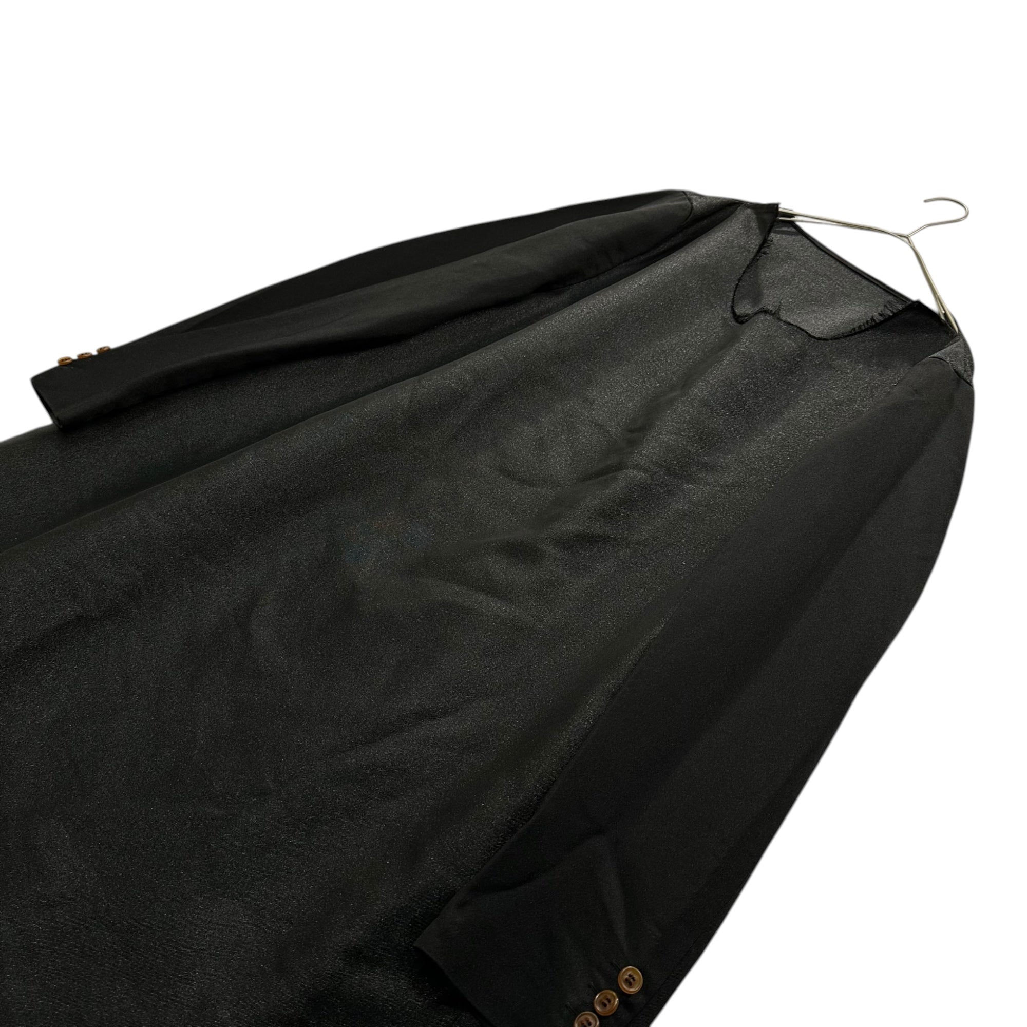 COMME des GARCONS HOMME PLUS(コムデギャルソンオムプリュス) 19AW Esther Jacket Sleeve Long Silhouette Dress エステル ジャケットスリーブ ロング シルエット ワンピース PD-J067 S ブラック AD2019 「暗闇のなかに見る美しさ」期 PD-J067 S ブラック