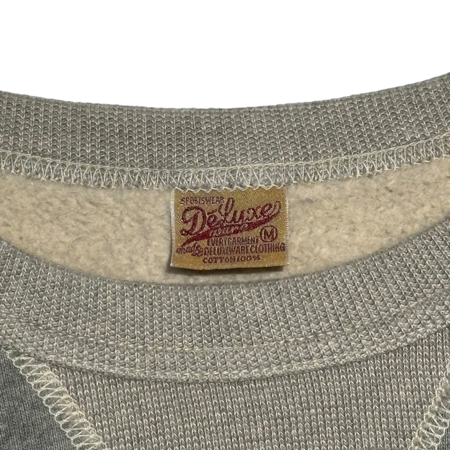 DELUXEWARE(デラックスウエア) CROS-LEX V-Cazette Sweatshirt Vカゼット スウェット S101-42 M グレー