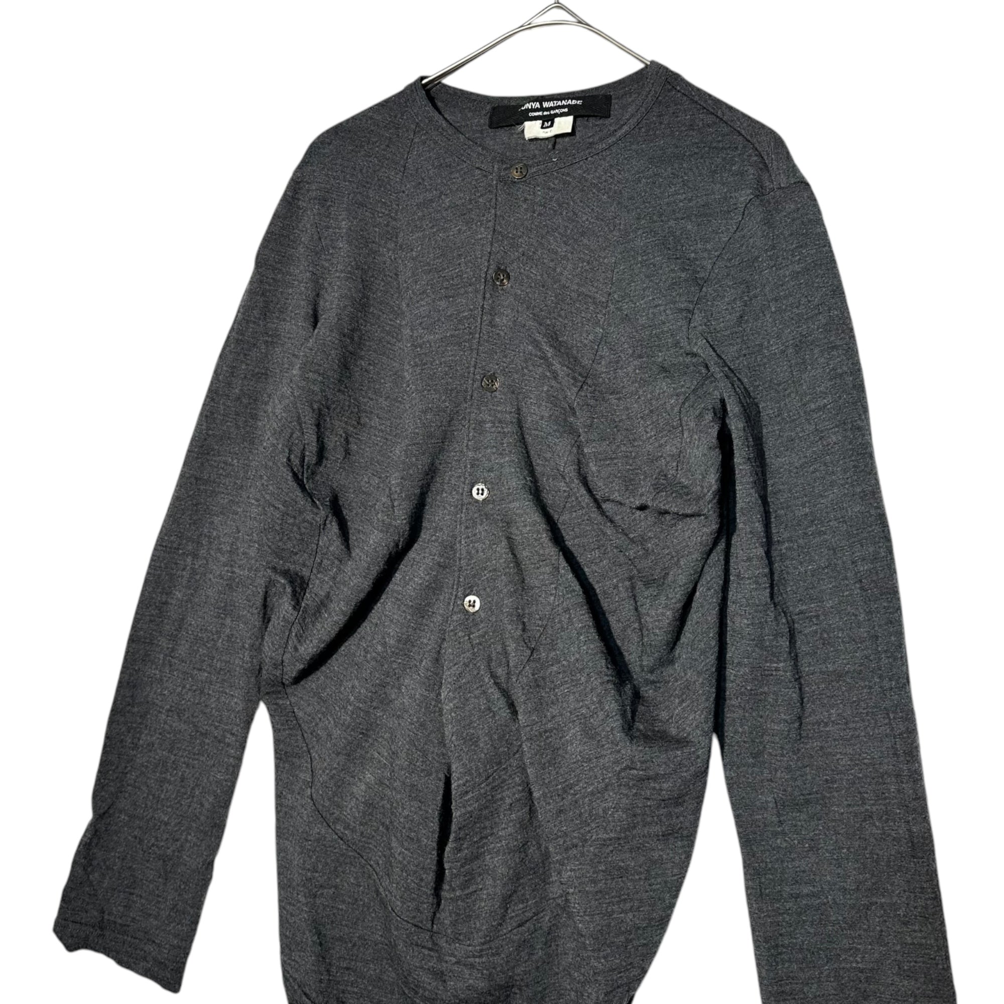 COMME des GARCONS JUNYA WATANABE(コムデギャルソンジュンヤワタナベ) 07SS deformed wool cardigan 変形 ウール カーディガン JS-T049 M グレー AD2006