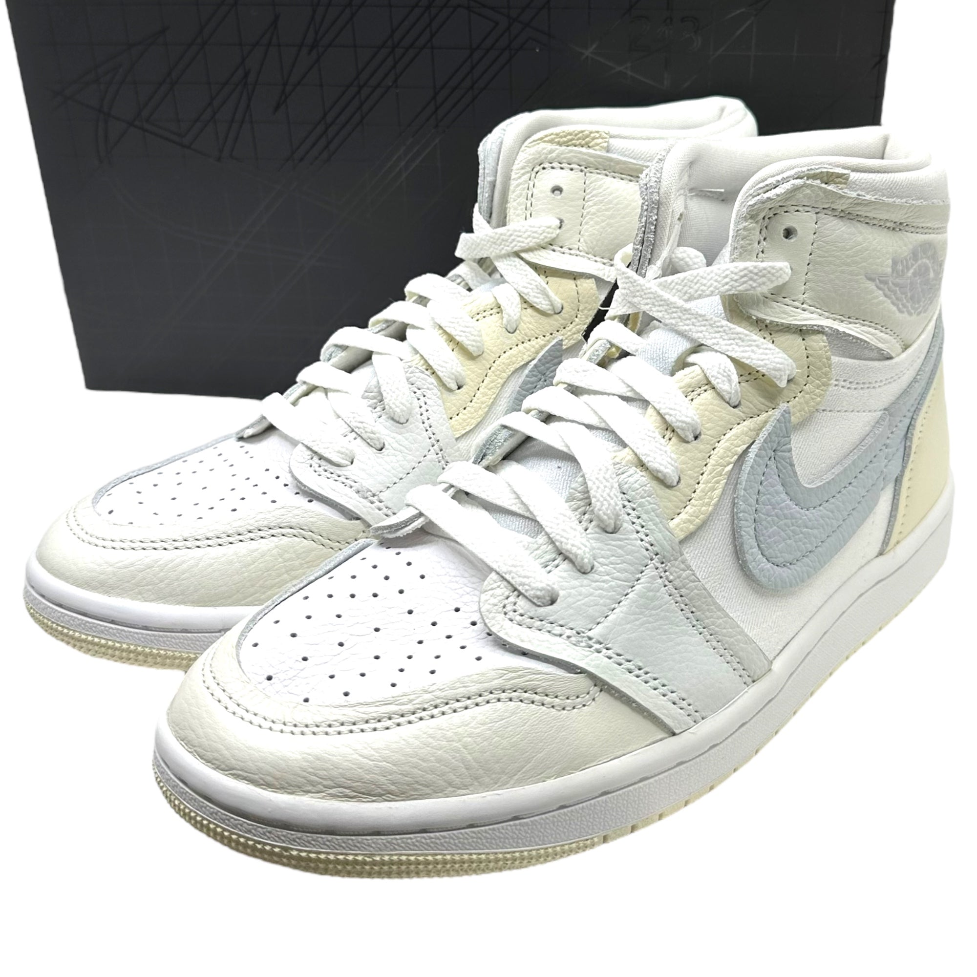 NIKE(ナイキ) Women's Air Jordan 1 High MM "Coconut Milk" エア ジョーダン 1 ハイ メソッドオブメイク FB9891-100 27.5cm ホワイト×アイボリー ハイカット スニーカー 箱付