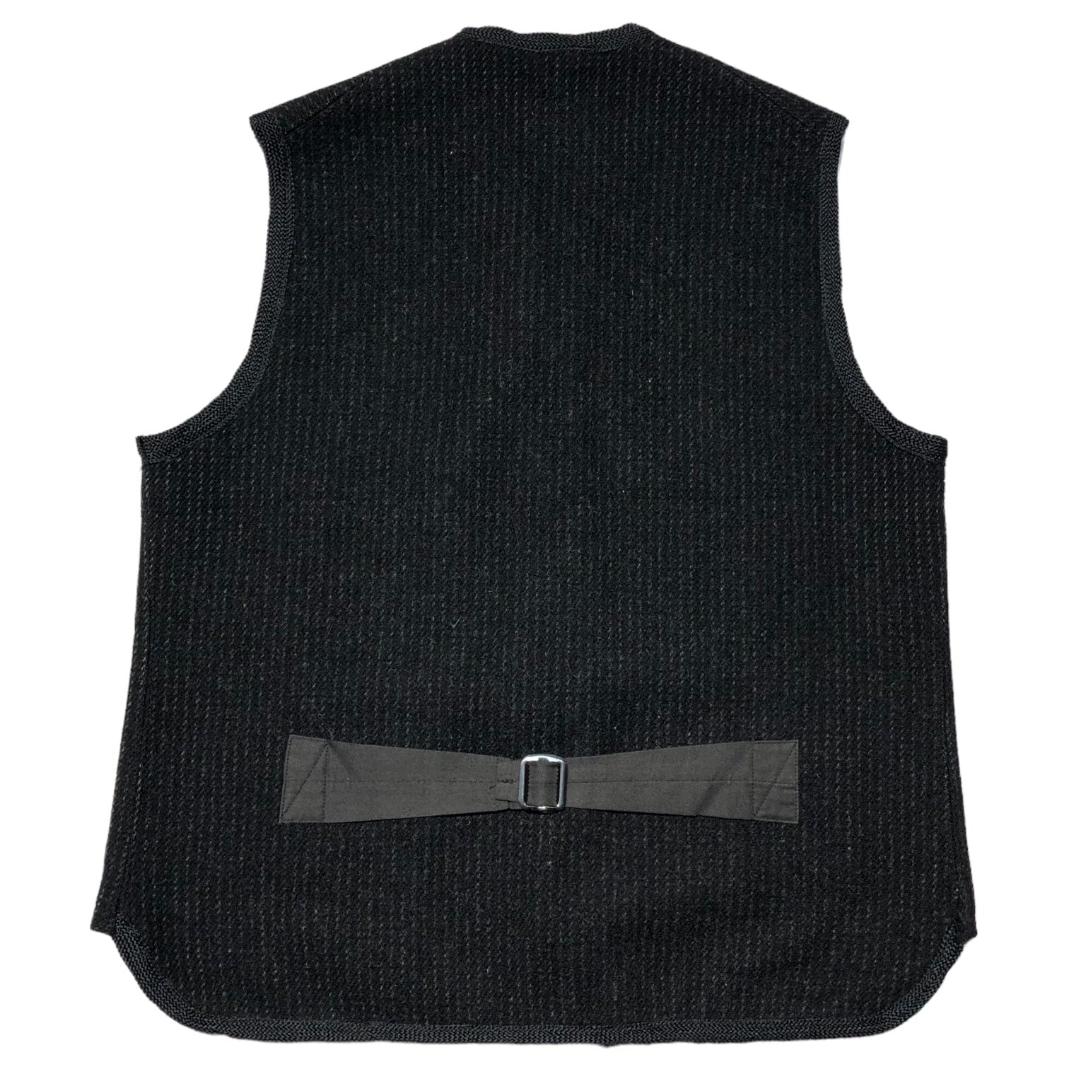 WOOLRICH(ウールリッチ) 80’s 4 pocket wool zip up vest 4ポケット ウール ジップ アップ ベスト 表記無し(M程度) グレー 80年代 USA製 ストライプ ヴィンテージ