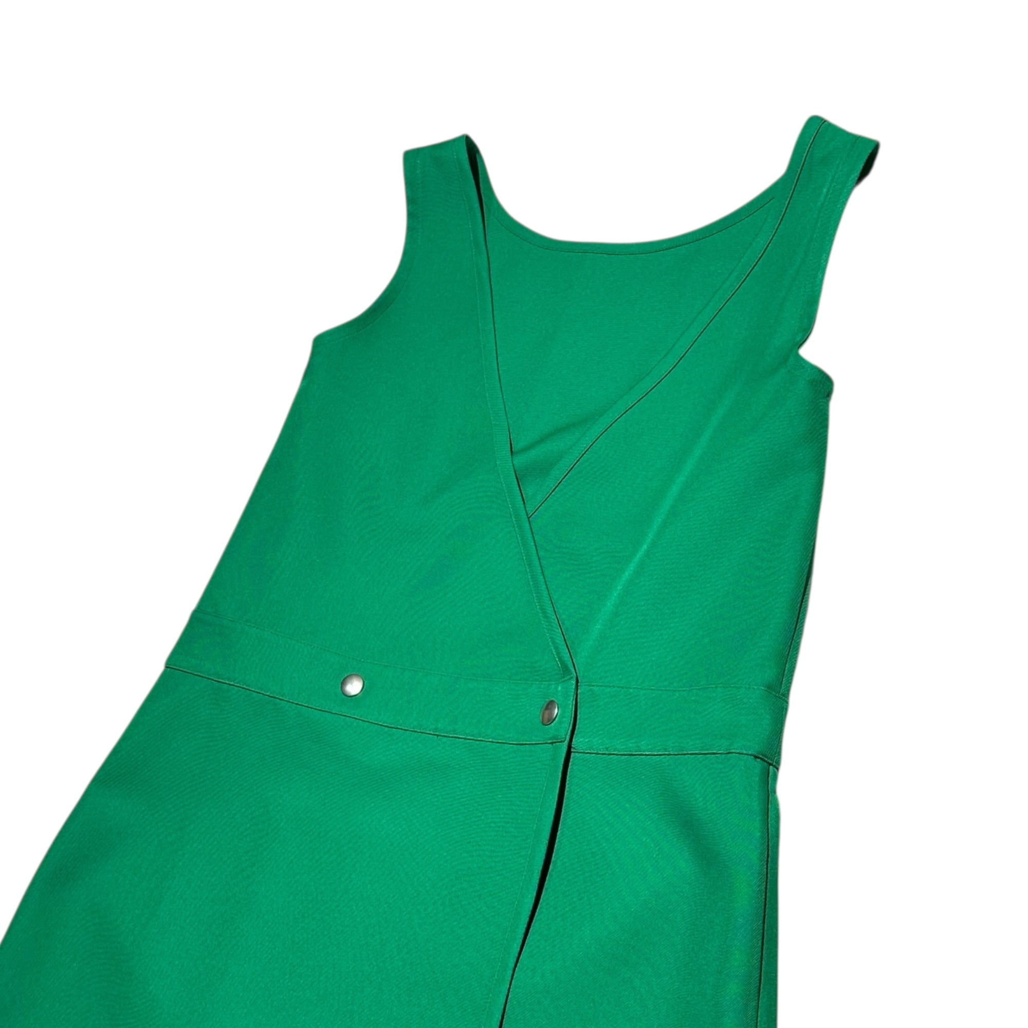 Plan C(プランシー) Front Button Long Gilet フロント ボタン ロング ジレ ABCAB12CN0TP029 36(S程度) グリーン ベスト