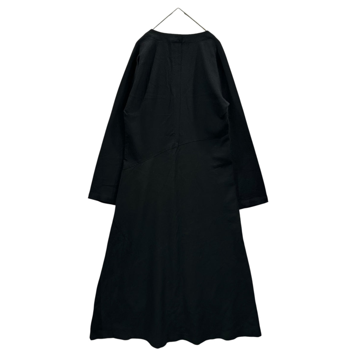 tricot COMME des GARCONS(トリココムデギャルソン) 1994AW Long-Sleeve Flare Long Dress 長袖 フレア ロング ワンピース TO-04029M M ブラック AD1994 90s アーカイブ