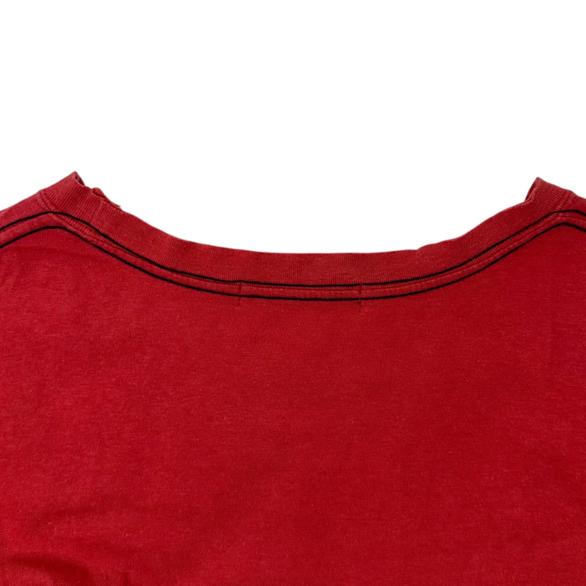 UNDERCOVER(アンダーカバー) Reprint SCAB GIZ pattern neck print T-shirt 復刻 SCAB GIZ柄 ネック プリント Tシャツ M レッド×ブラック