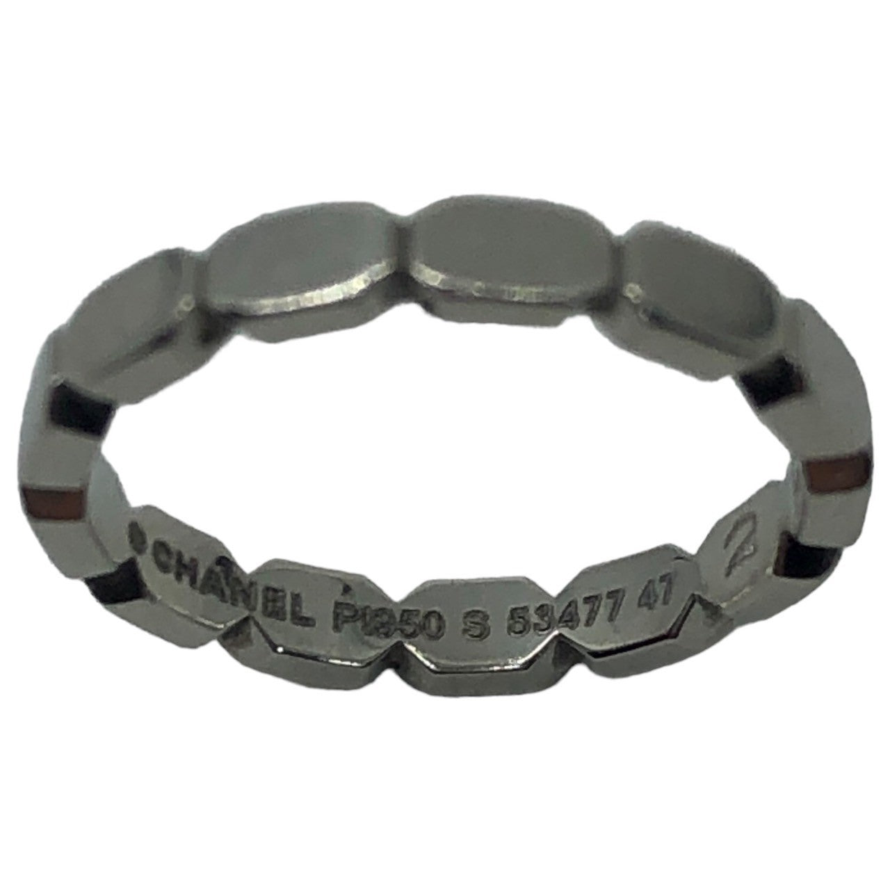 CHANEL(シャネル) Pt950 プルミエールプロメスマリッジリング 7号 シルバー プラチナ 指輪 ジュエリー 刻印 S53477 47