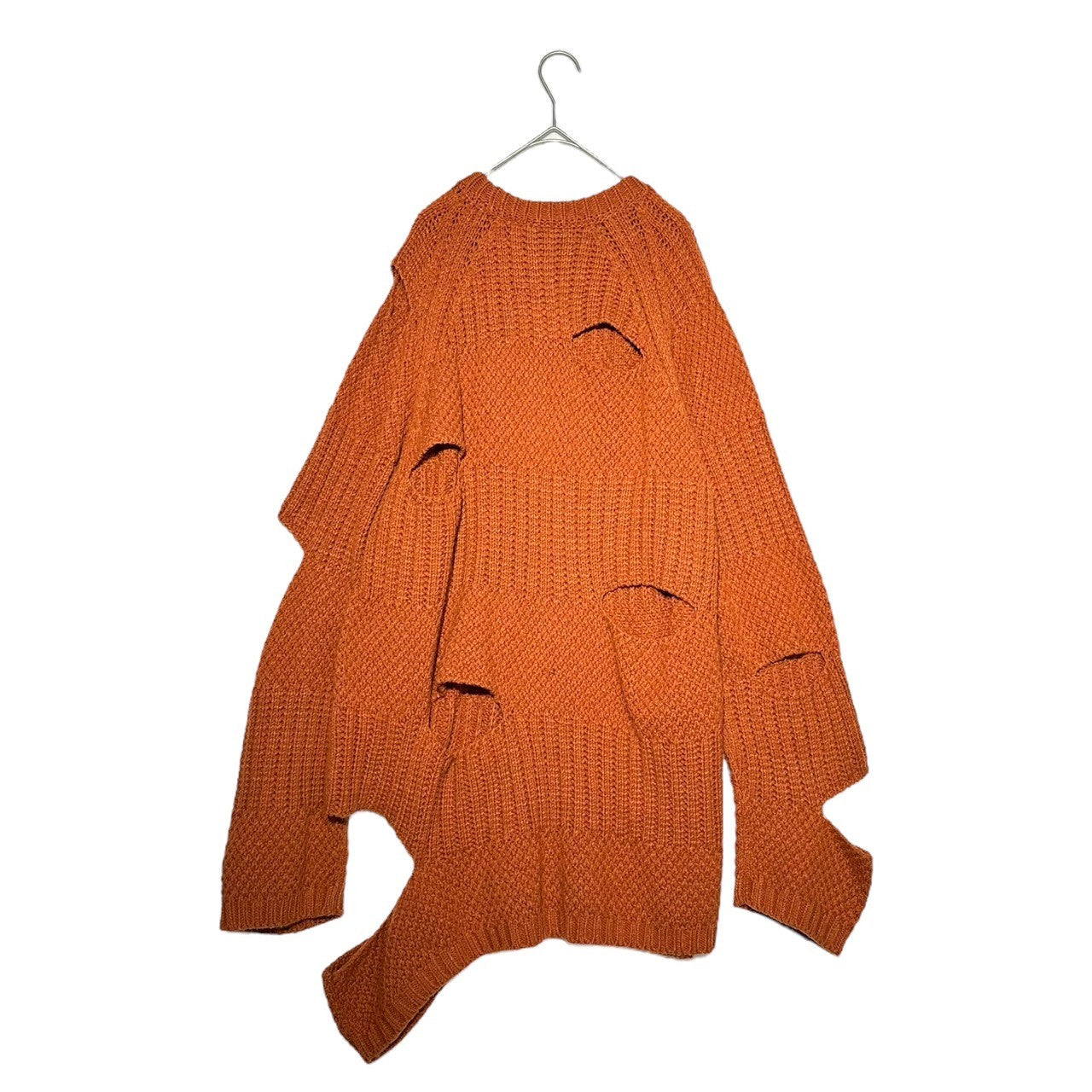 Maison MIHARA YASUHIRO(メゾンミハラヤスヒロ) Oversized Damaged Cutout Knit Pullover オーバーサイズ ダメージ 加工 カットアウト ニット プルオーバー 91553353 46(S) ブラウン