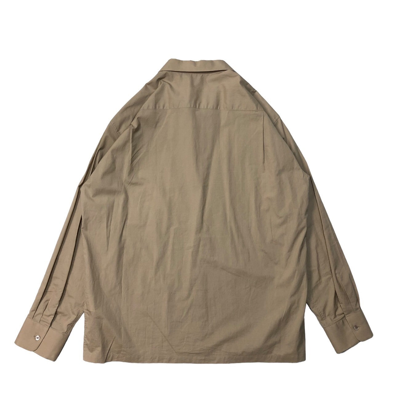 UNUSED(アンユーズド) 19SS PULLOVER SHIRT プルオーバー シャツ スキッパー US1534 SIZE 2(M) ベージュ 参考定価30,000円+税