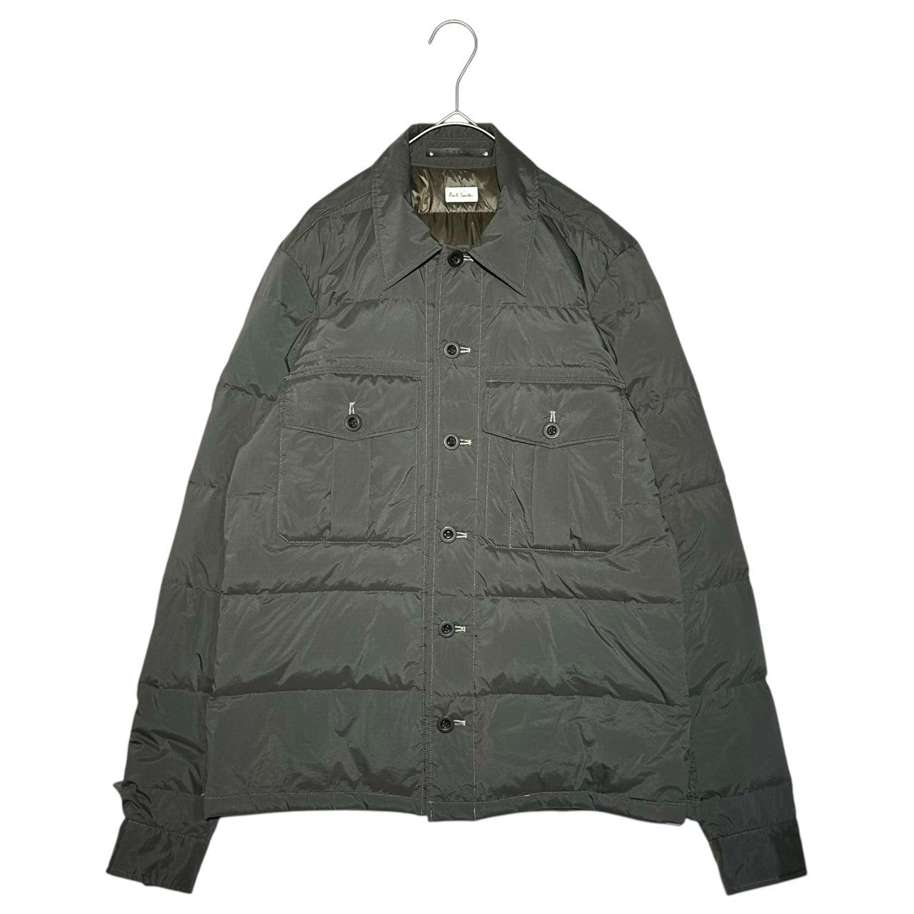 PAUL SMITH(ポールスミス) Quilted Down Shirt Jacket キルティング ダウン シャツ ジャケット PM-BM-62167 M グレー