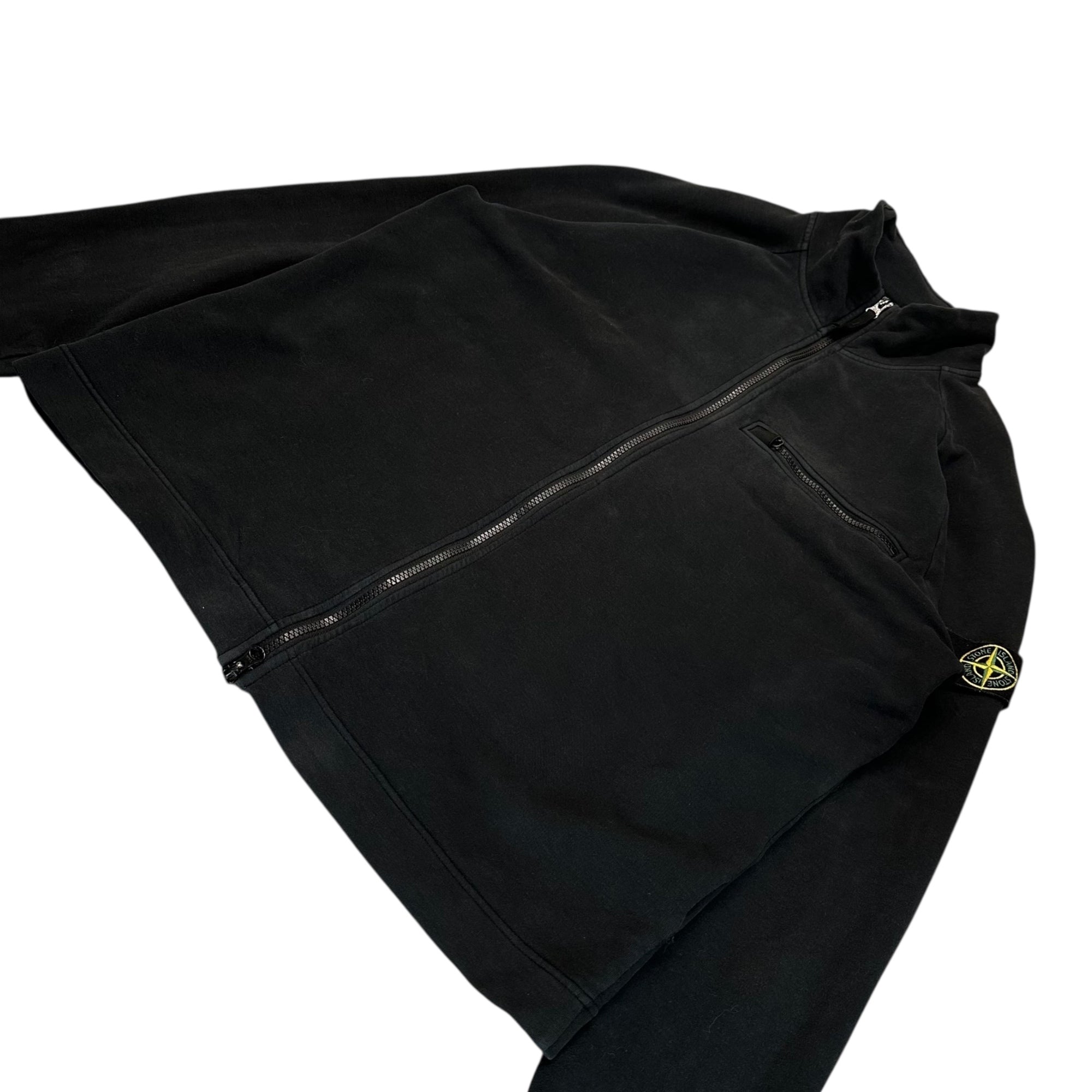 STONE ISLAND(ストーンアイランド) 22AW Compass Patch Zip Jacket コンパス パッチ ジップ ジャケット 771561151 L ブラック スウェット