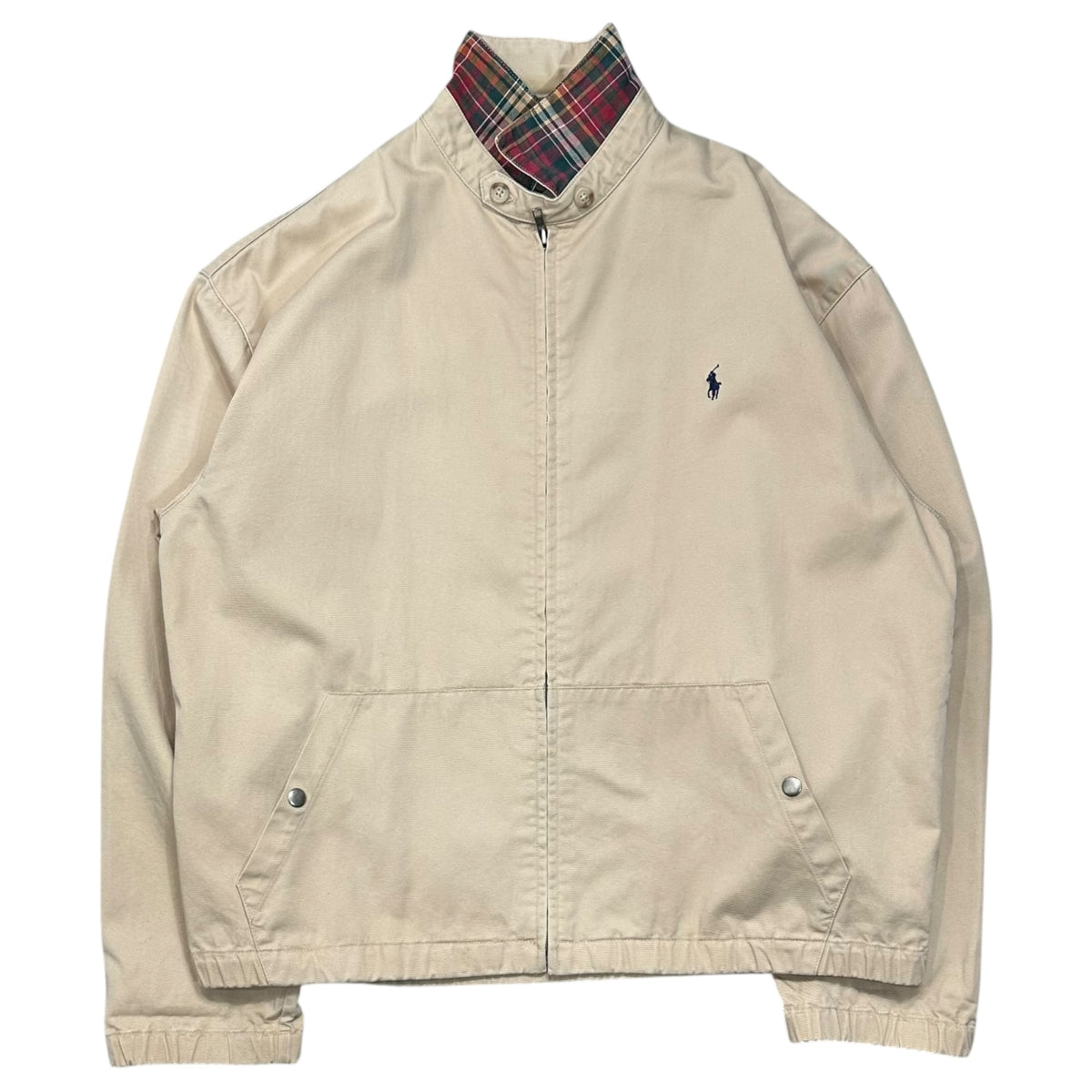 POLO RALPH LAUREN(ポロラルフローレン) 1980's〜1990's Harrington Jacket スイングトップ ジャケット M ベージュ 80年代~90年代 三角タグ ヴィンテージ