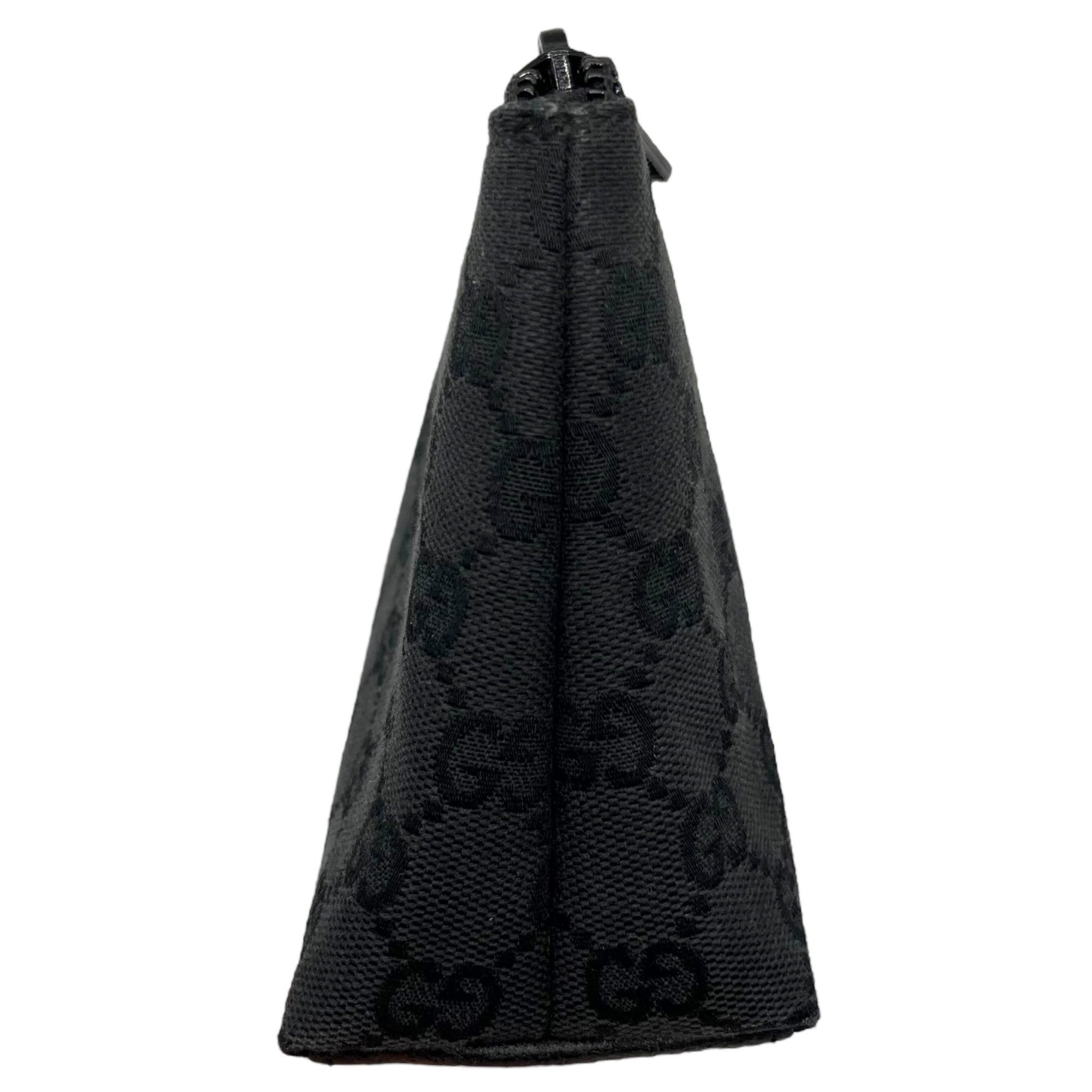 GUCCI(グッチ) GG canvas logo pouch GG キャンバス ロゴ ポーチ 115238 200047 ブラック ケース 化粧ポーチ