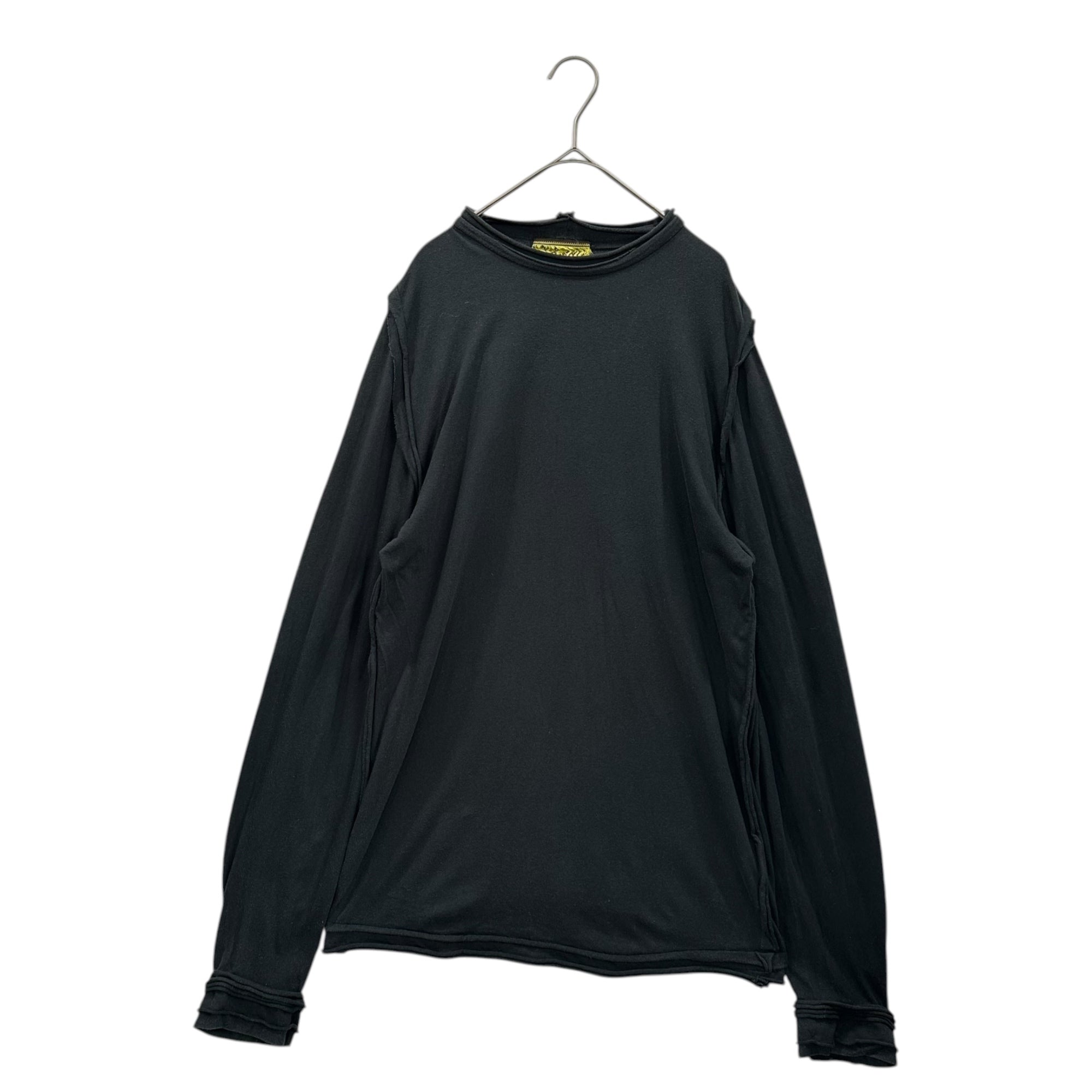 Christopher Nemeth(クリストファーネメス) 90~00's Inside-Out Layered L/S T-Shirt インサイドアウト 重ね 長袖 Tシャツ L ブラック