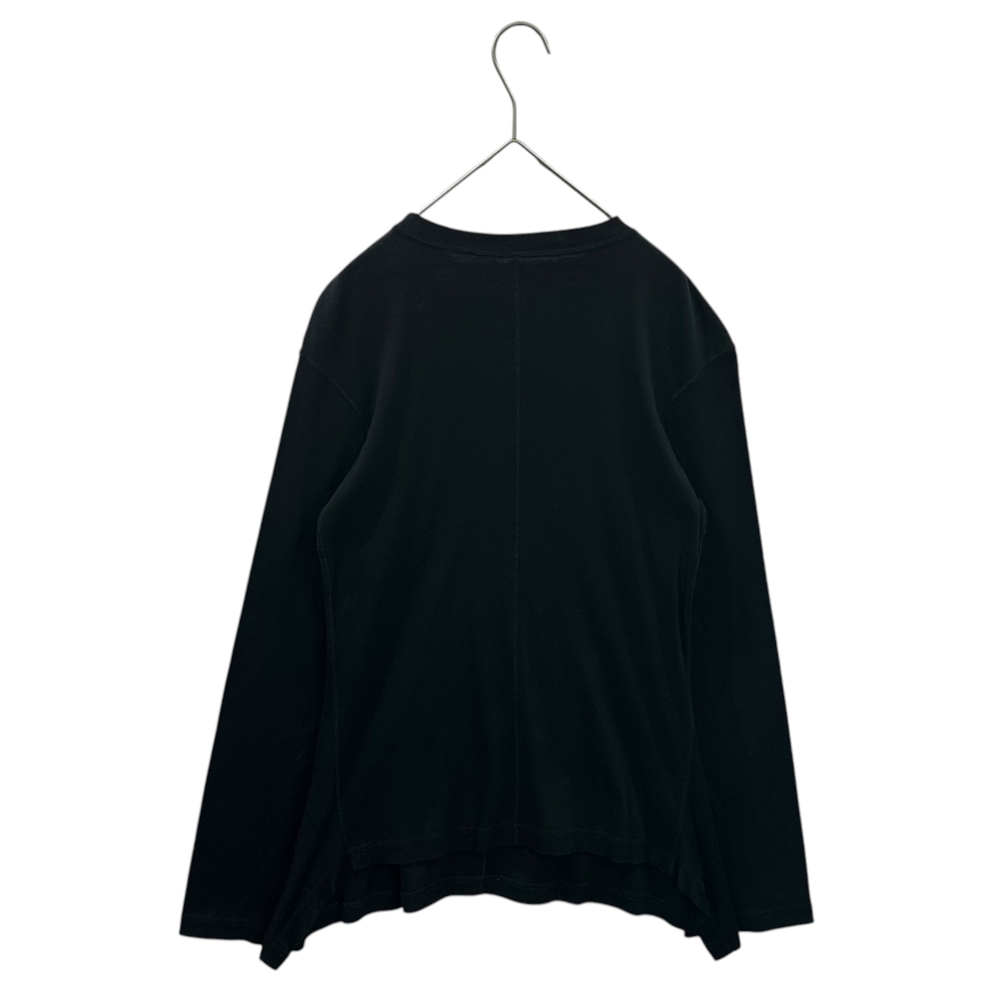 YOHJI YAMAMOTO(ヨウジヤマモト) Old Basic L/S T-Shirt オールド ベーシック 長袖 カットソー 1243 3(L程度) ブラック